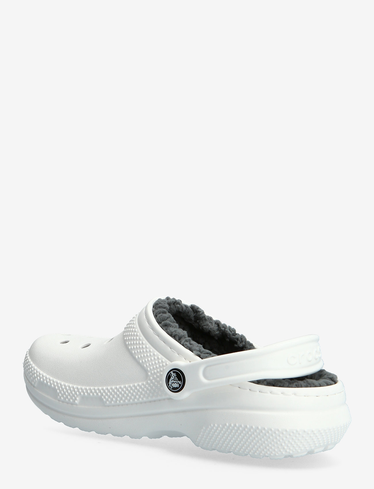 Crocs - Classic Lined Clog - kontsata muula-stiilid jalanõud - white/grey - 2