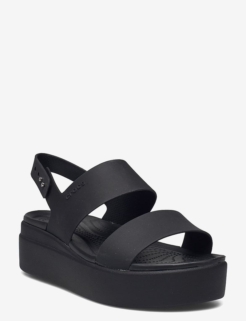Crocs - Brooklyn Low Wedge - platformsandaler - black/black - 0