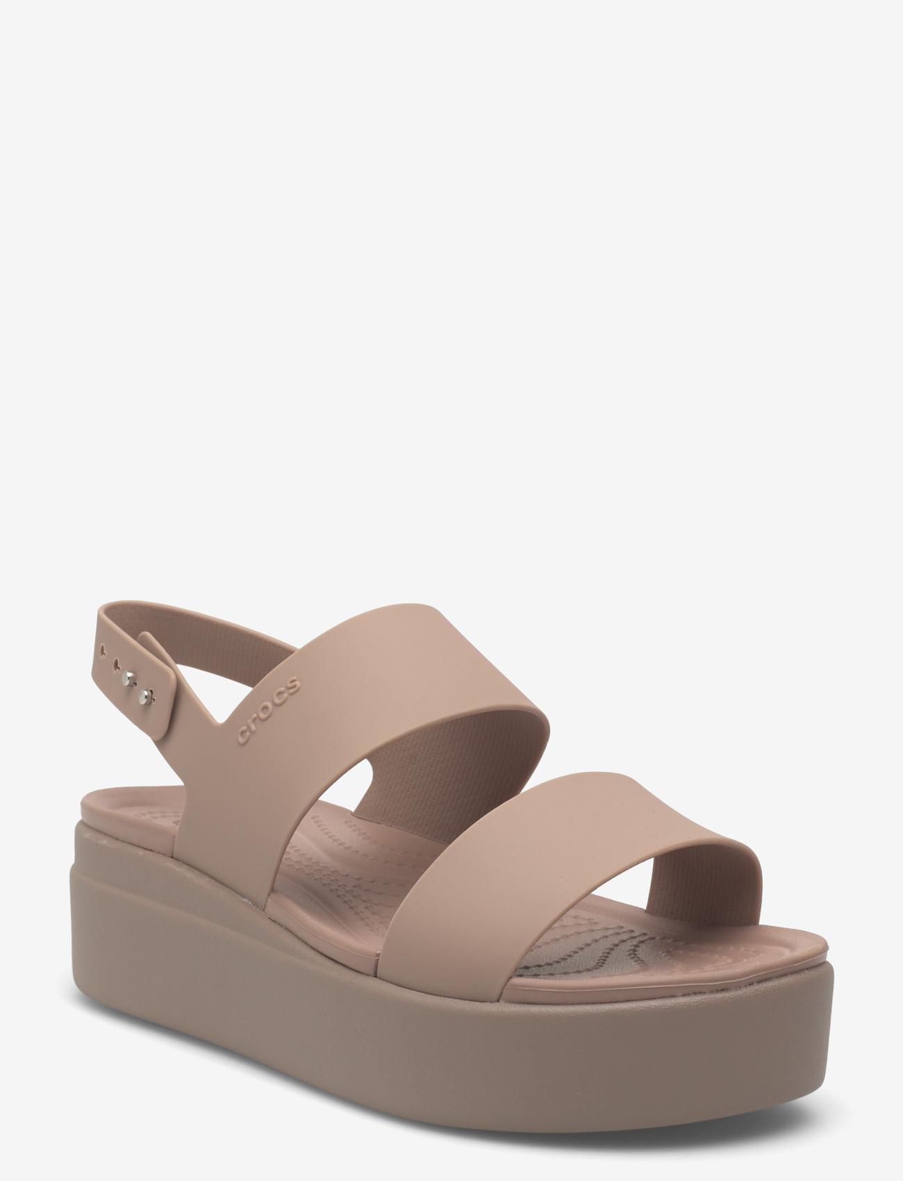 Crocs - Brooklyn Low Wedge - platform sandals - latte/mushroom - 0