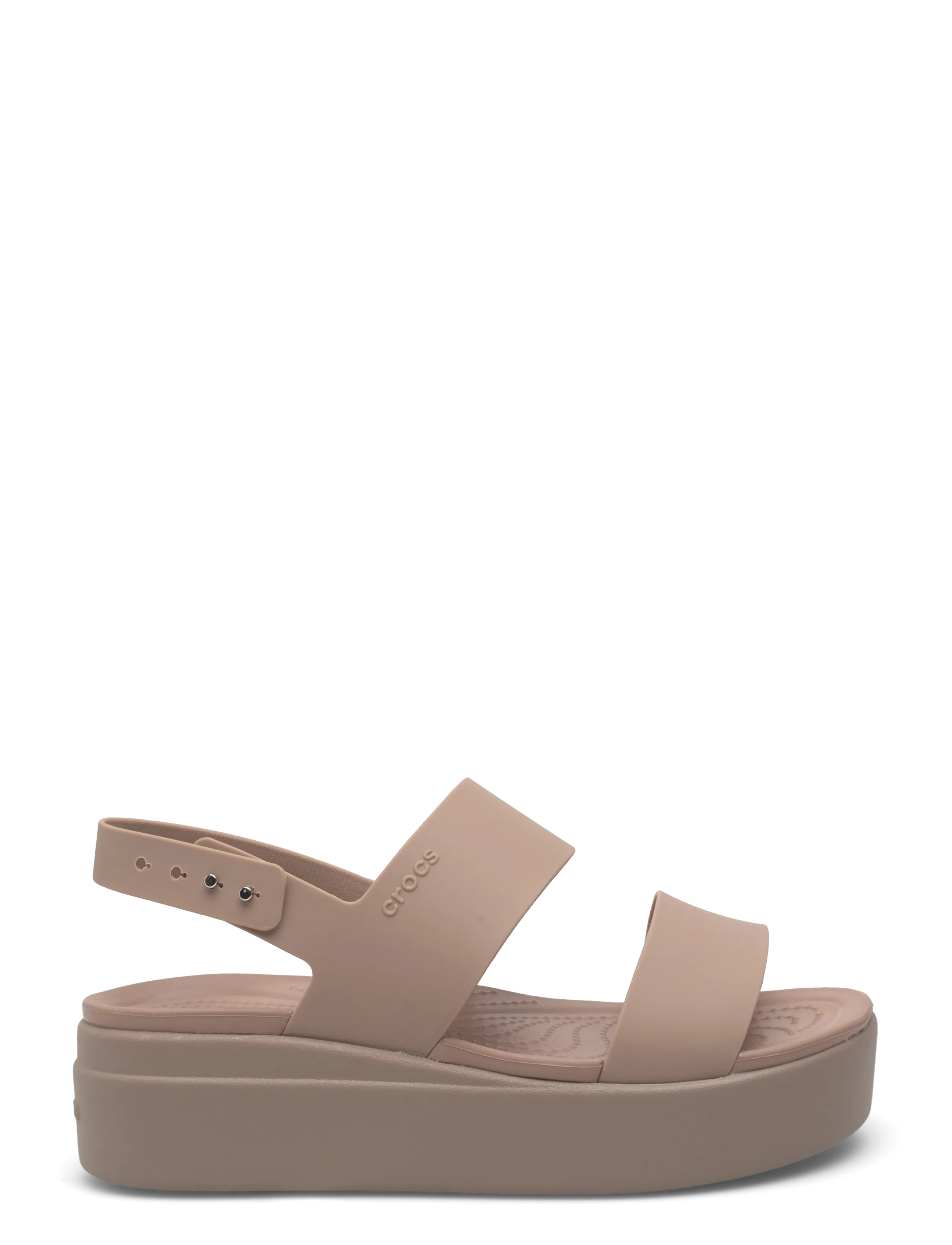 Crocs - Brooklyn Low Wedge - festtøj til outletpriser - latte/mushroom - 1
