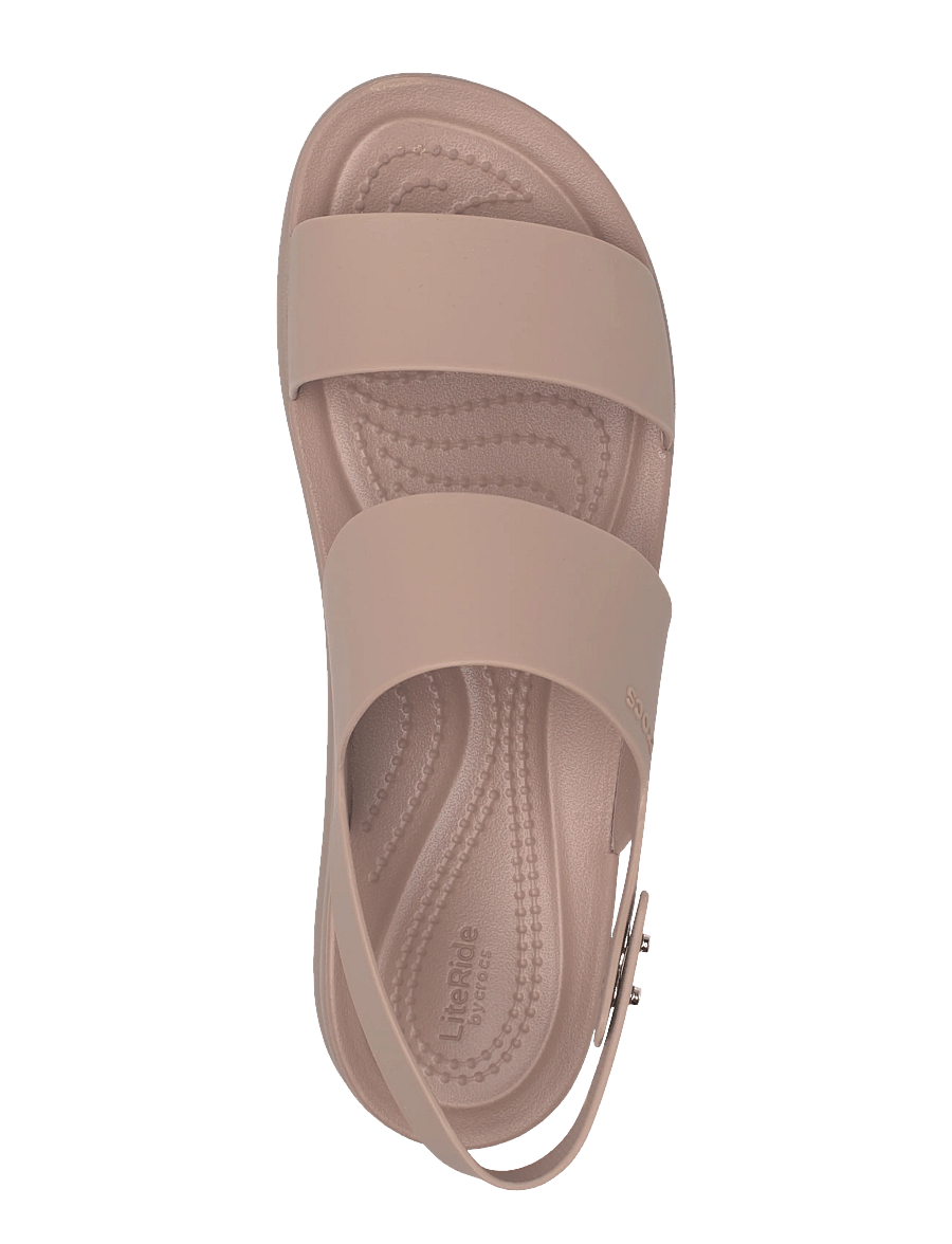 Crocs - Brooklyn Low Wedge - platåsandaler - latte/mushroom - 3