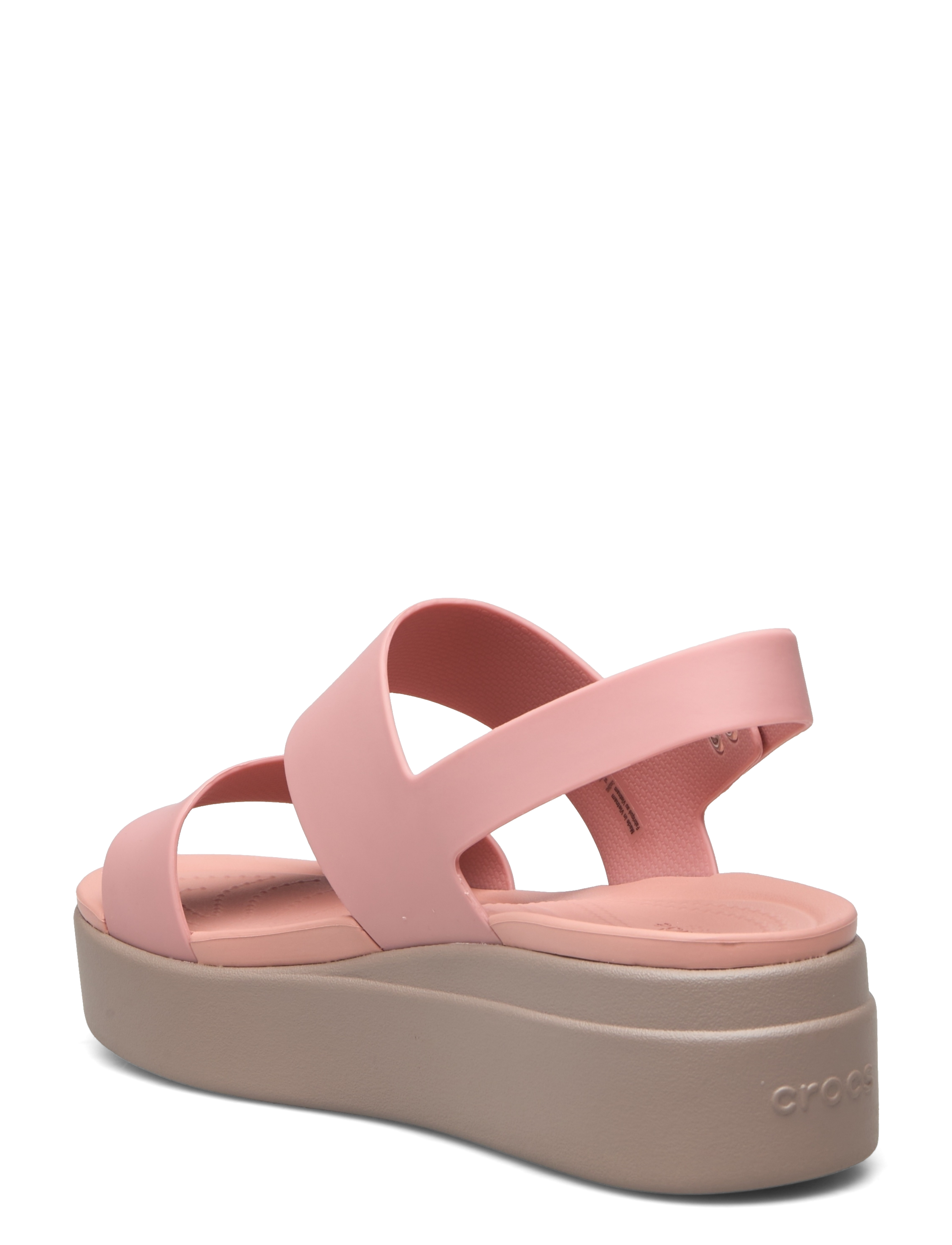 Crocs - Brooklyn Low Wedge - ballīšu apģērbs par outlet cenām - pale blush/mushroom - 2