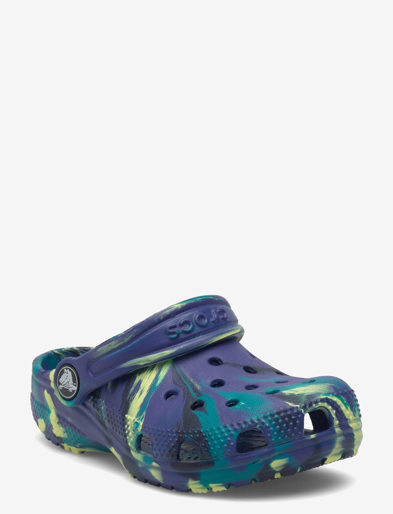 Crocs - Classic Marbled Clog T - clogs - navy/turbo teal - 0