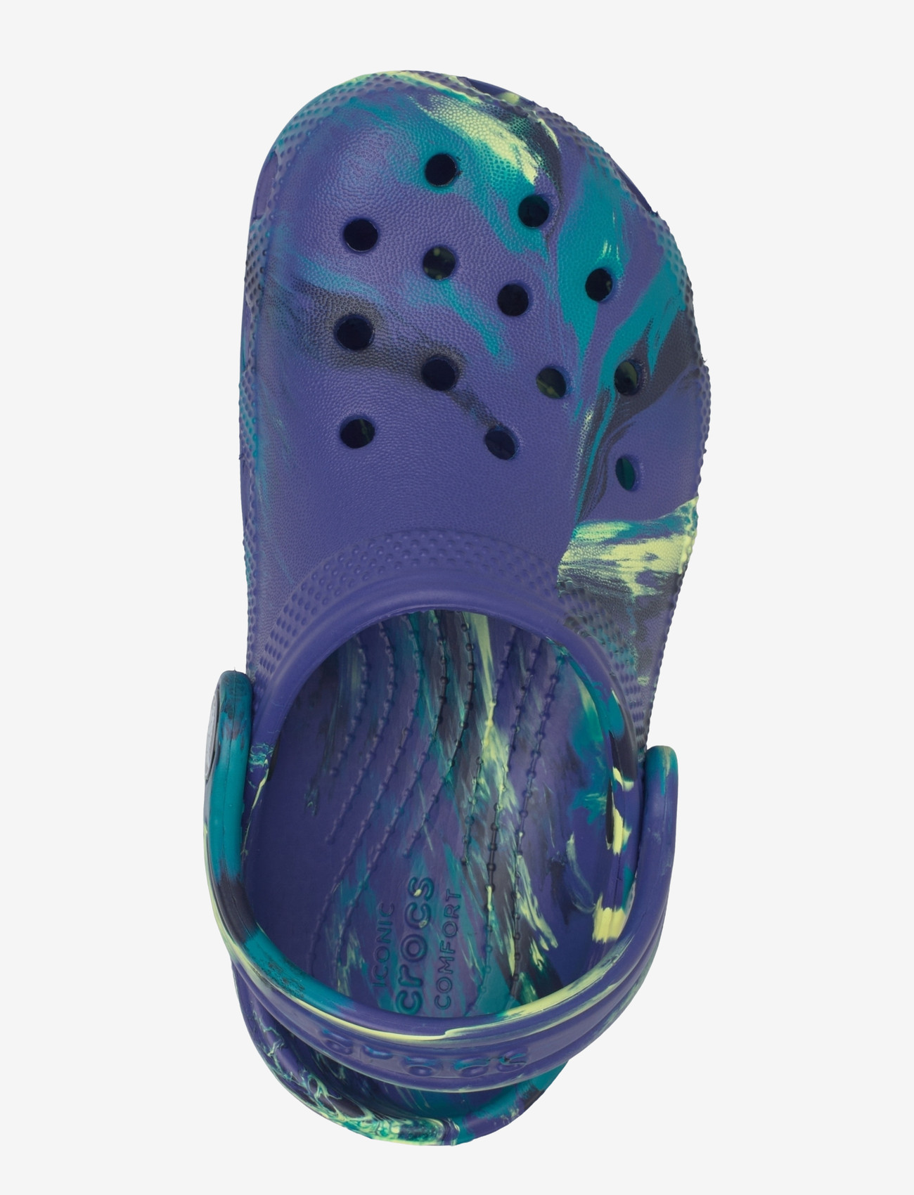 Crocs - Classic Marbled Clog T - clogs - navy/turbo teal - 3