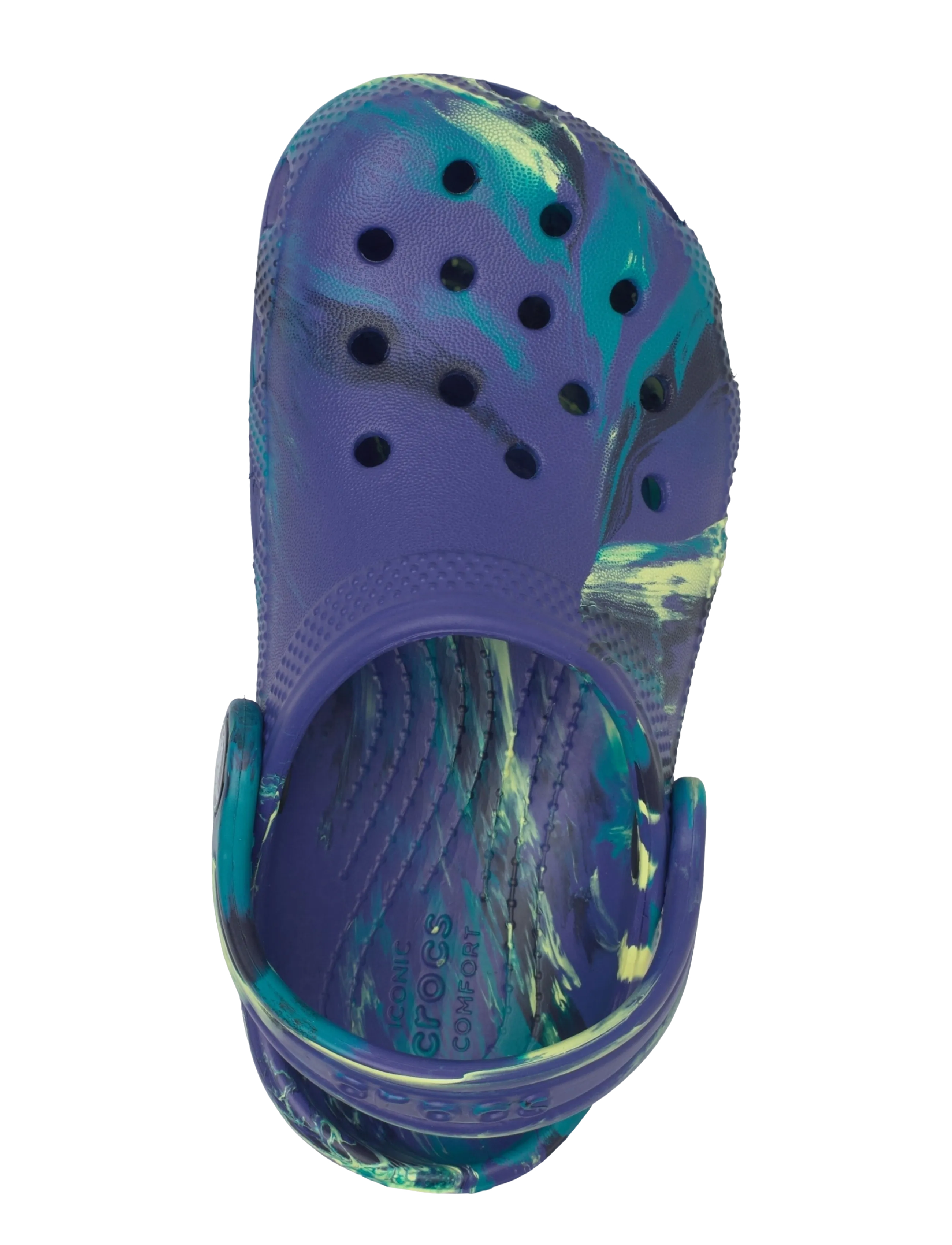 Crocs - Classic Marbled Clog T - crocksid - navy/turbo teal - 3