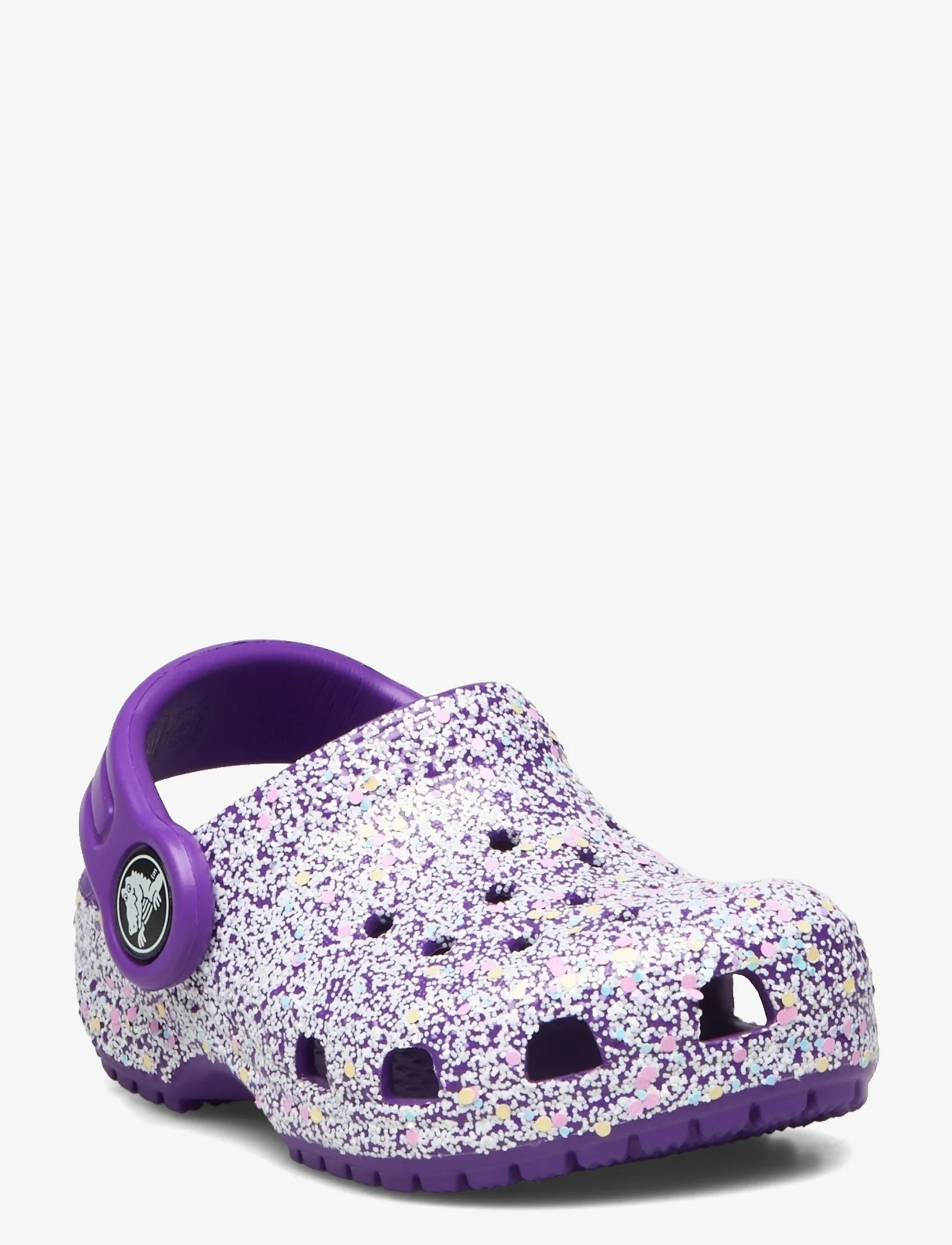 Crocs - Classic Glitter Clog T - vasaras piedāvājumi - neon purple/multi - 0
