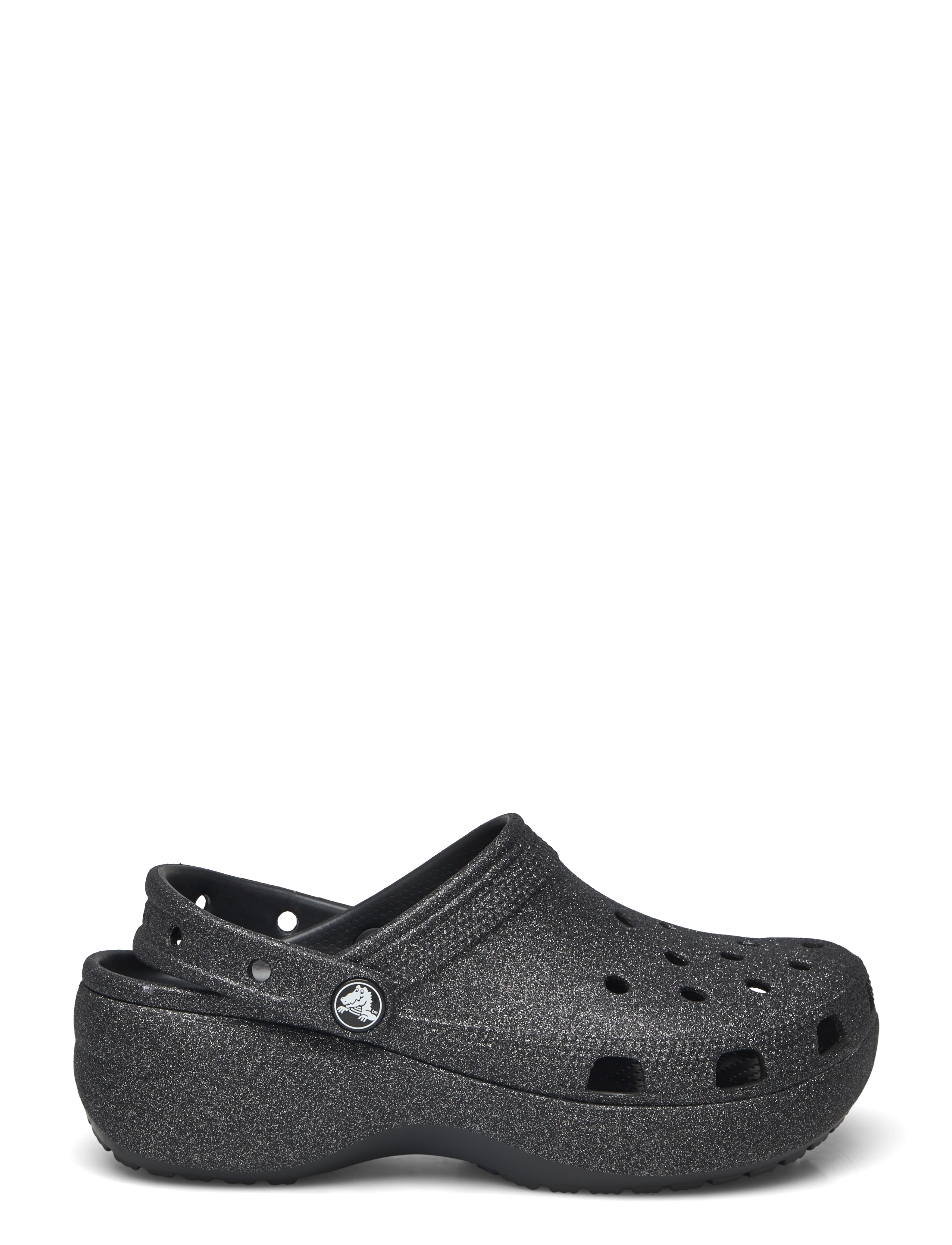 Crocs - Classic Platform Glitter ClogW - platvorm sandaalid - black - 1