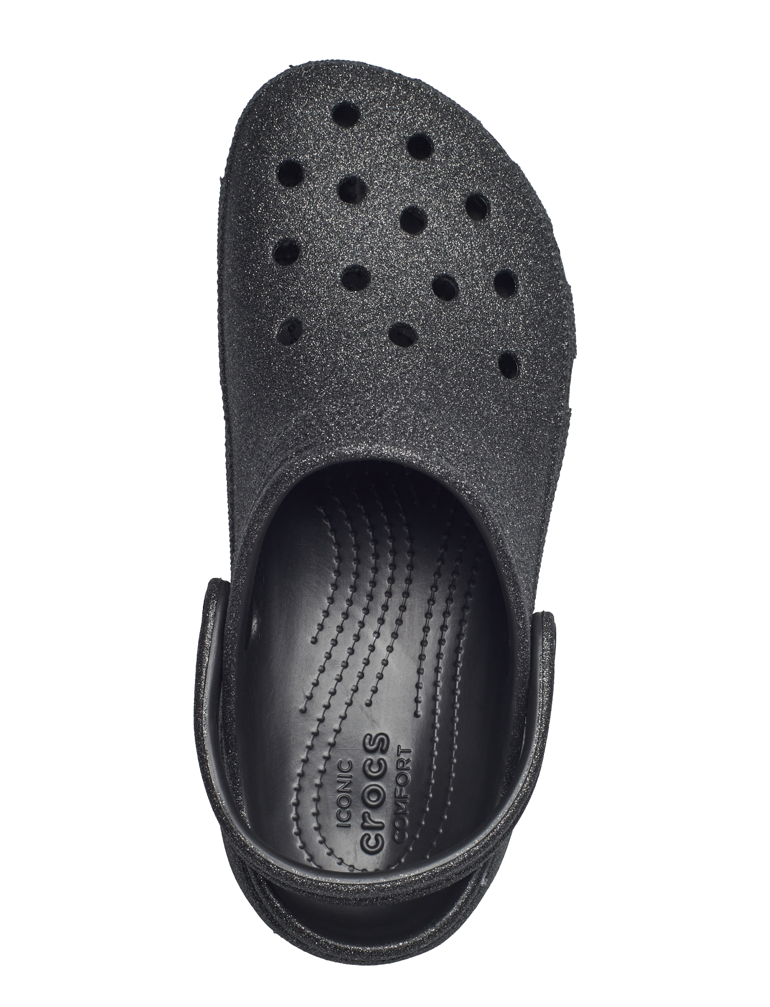 Crocs - Classic Platform Glitter ClogW - platvorm sandaalid - black - 3