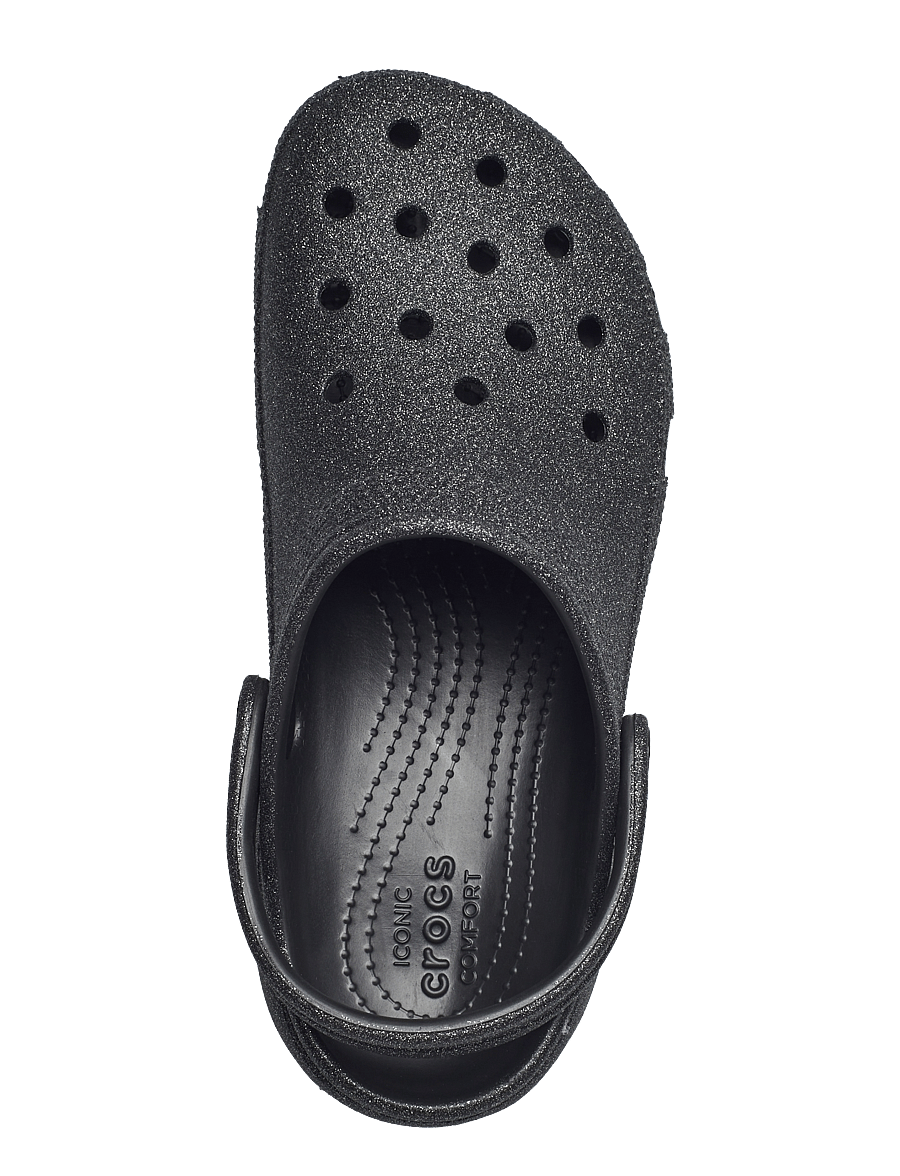 Crocs - Classic Platform Glitter ClogW - sandały na platformie - black - 3
