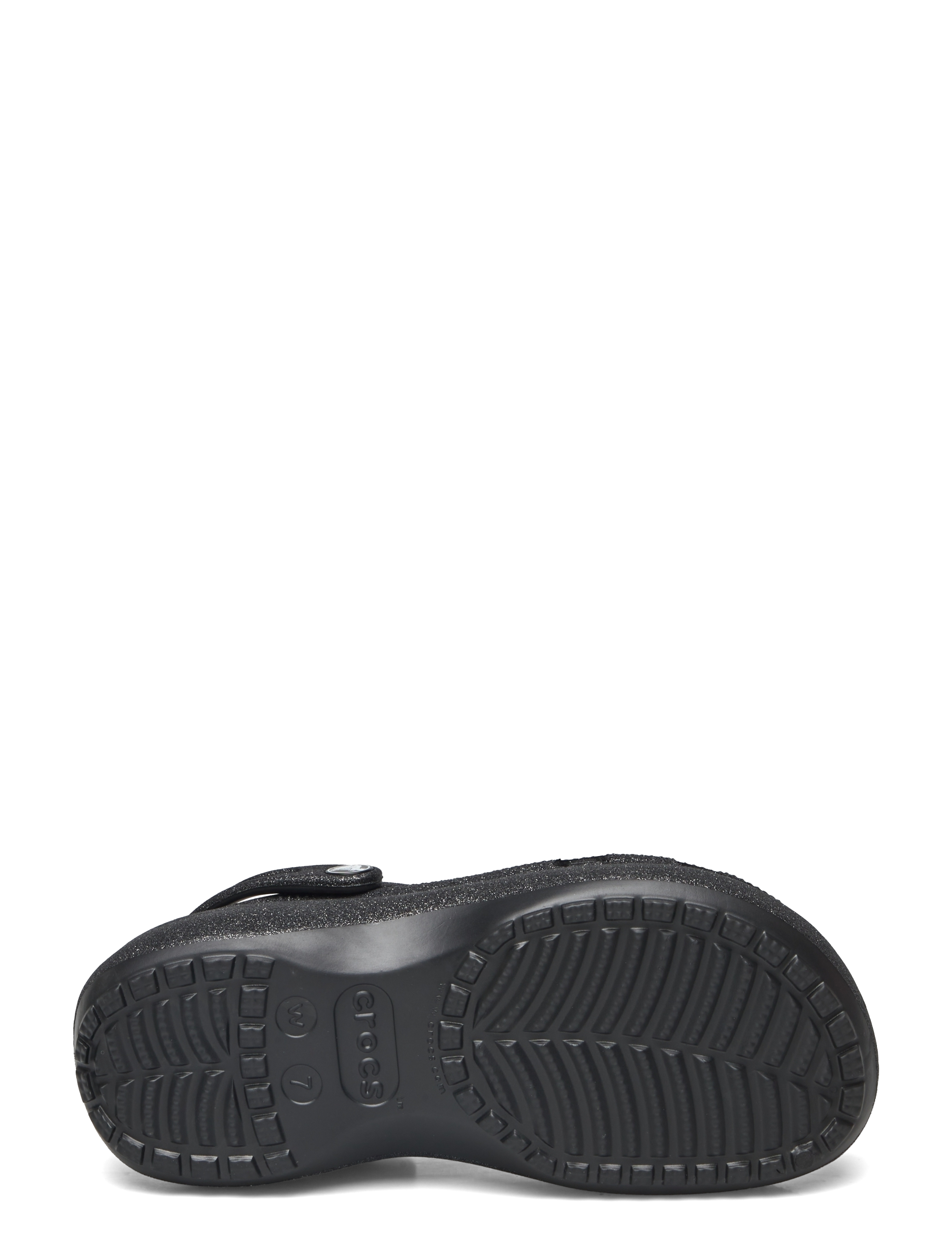 Crocs - Classic Platform Glitter ClogW - platvorm sandaalid - black - 4