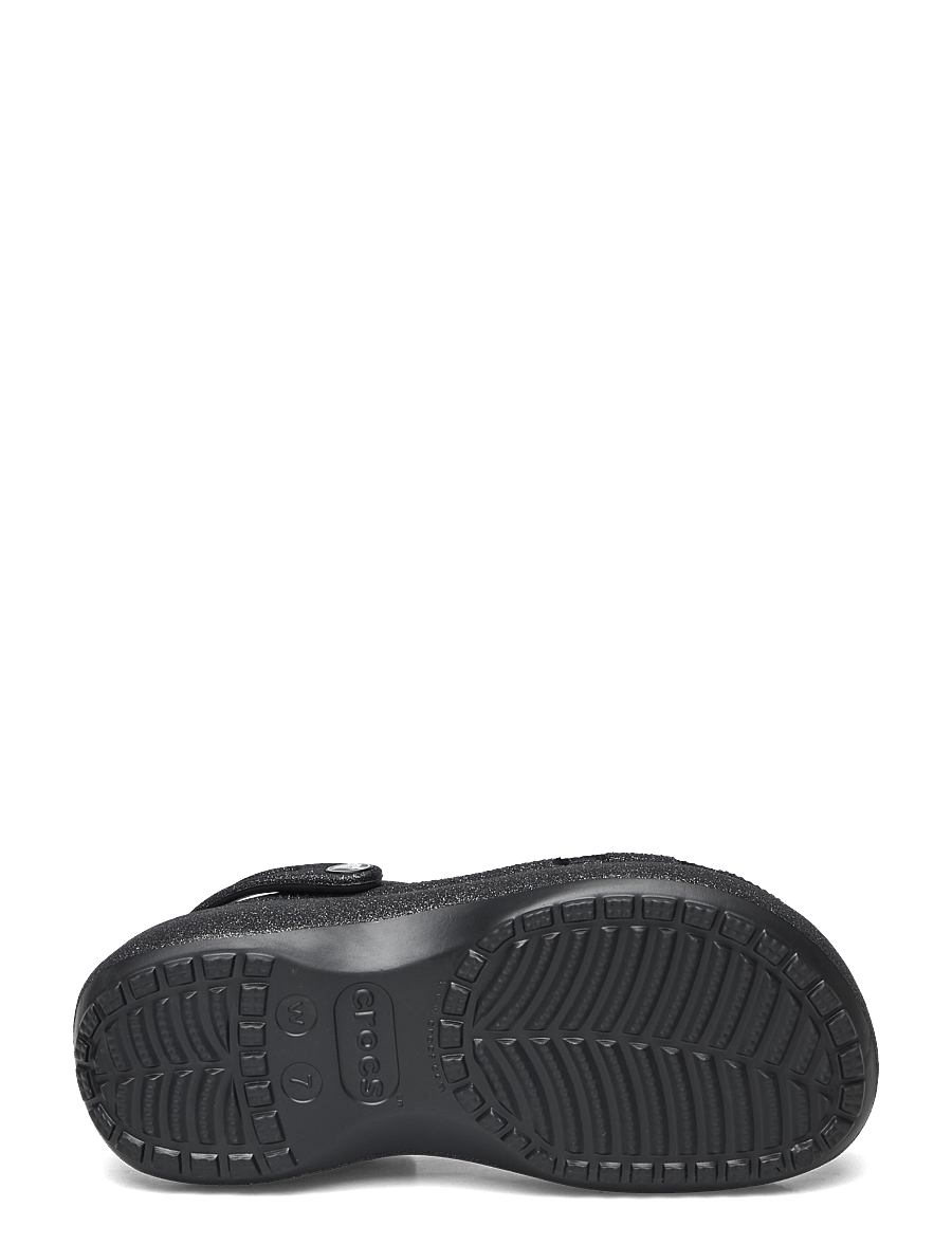 Crocs - Classic Platform Glitter ClogW - sandały na platformie - black - 4