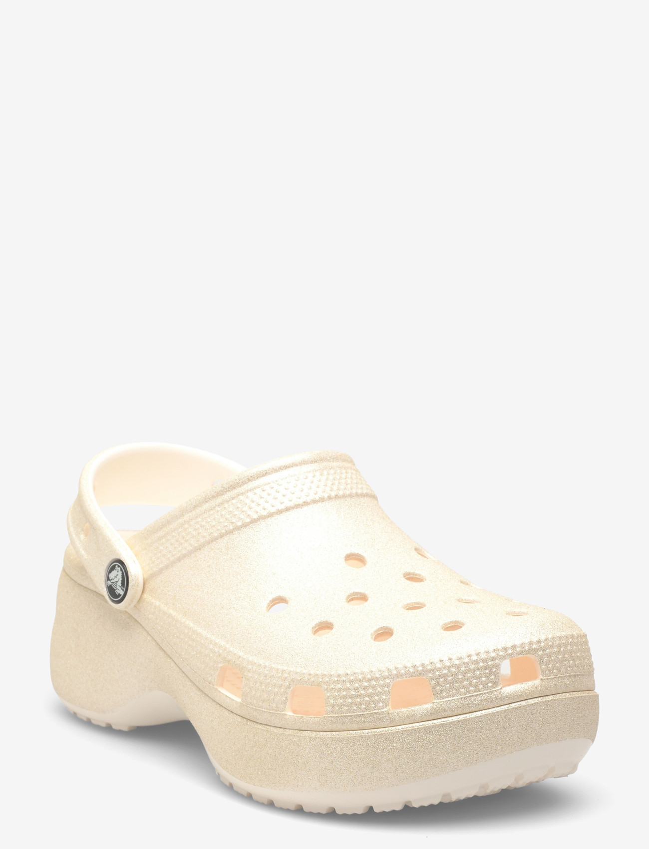 Crocs - Classic Platform Glitter ClogW - platformsandaler - chalk - 0