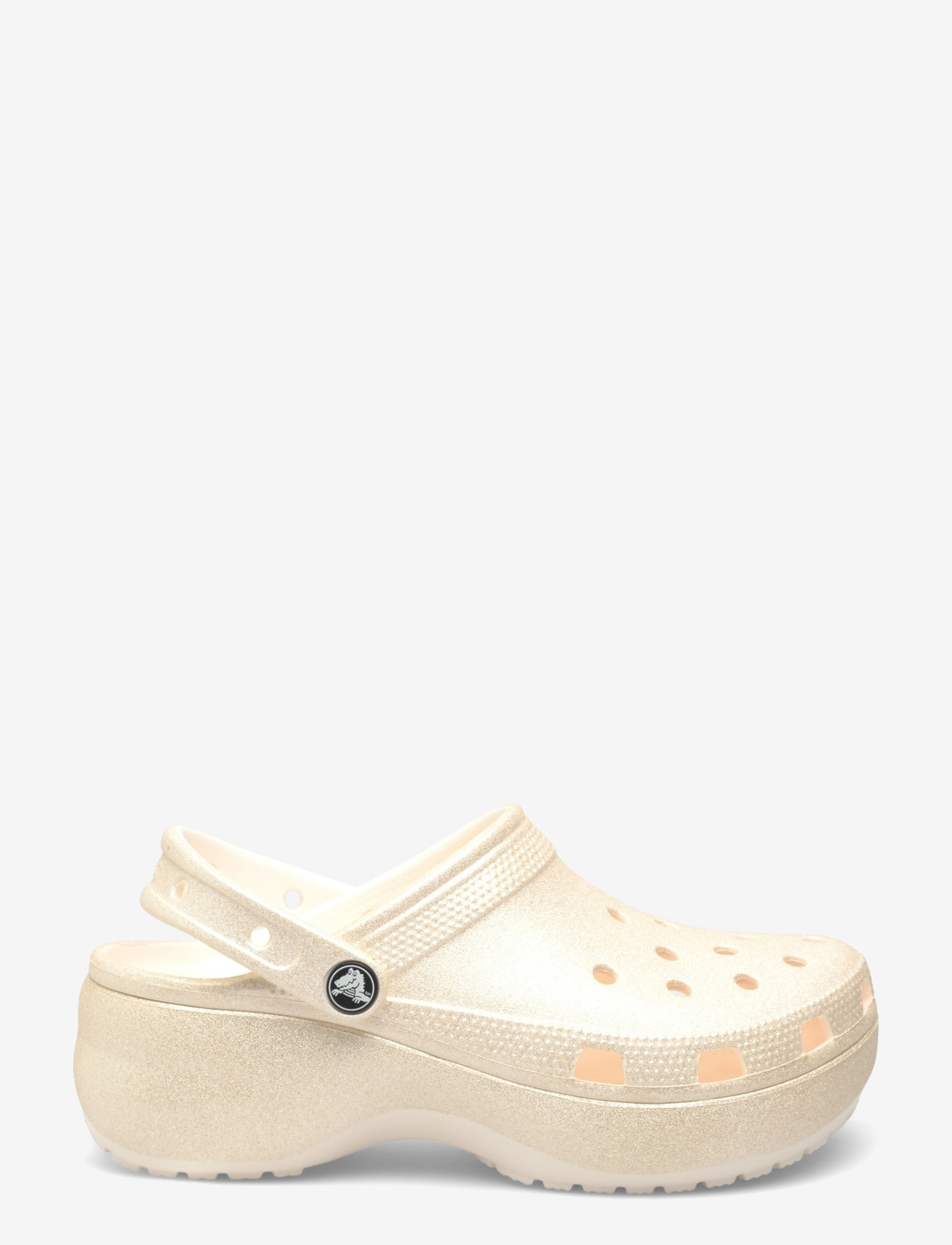 Crocs - Classic Platform Glitter ClogW - platformsandaler - chalk - 1