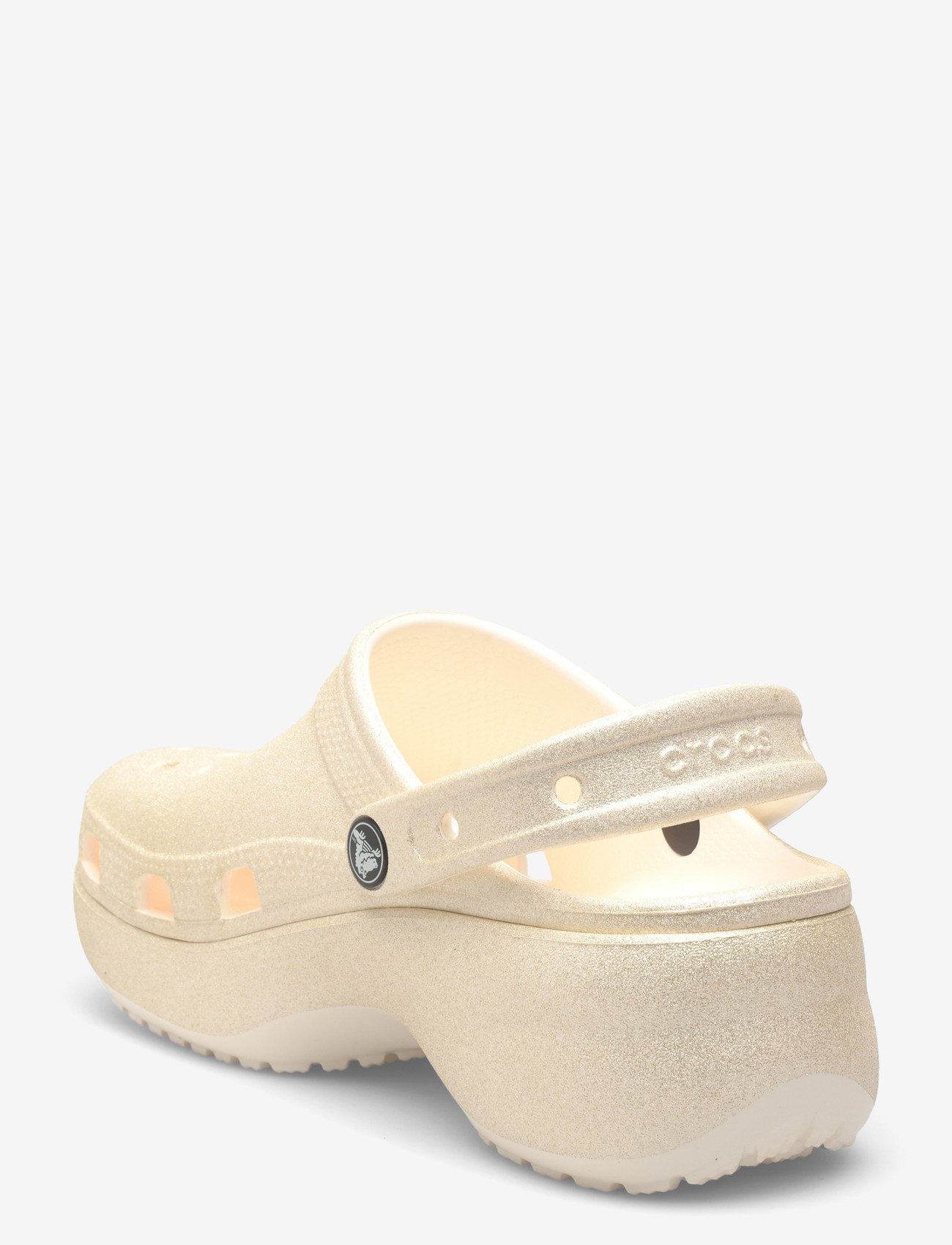 Crocs - Classic Platform Glitter ClogW - platformsandaler - chalk - 2