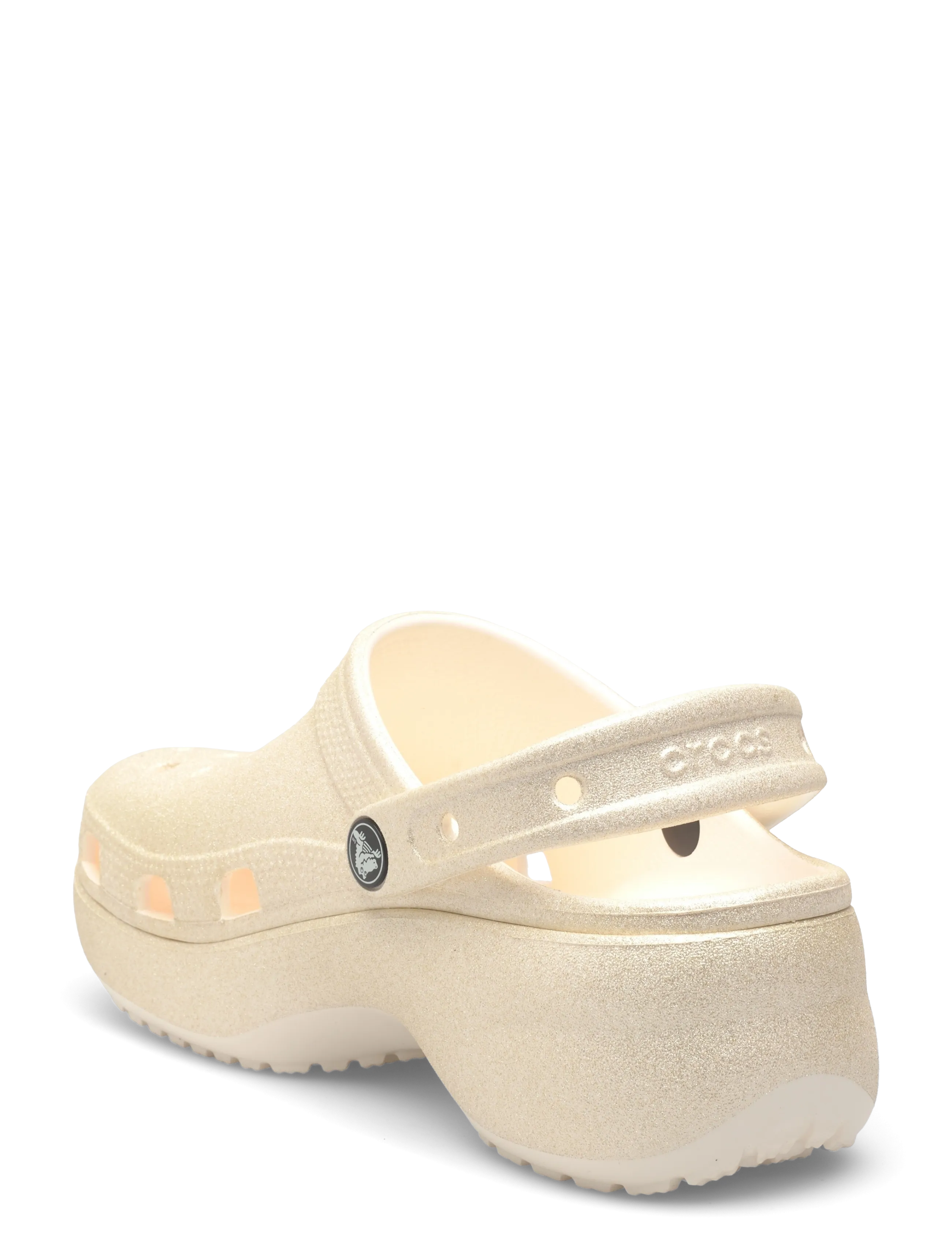 Crocs - Classic Platform Glitter ClogW - plateau-sandalen - chalk - 2