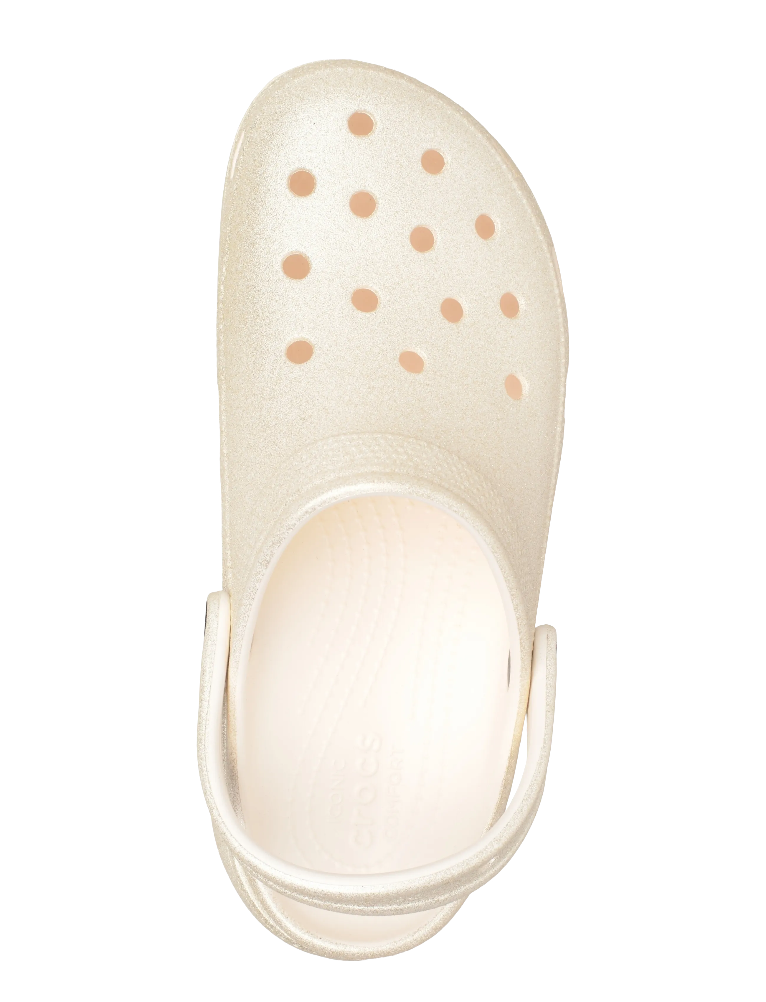 Crocs - Classic Platform Glitter ClogW - plateau-sandalen - chalk - 3