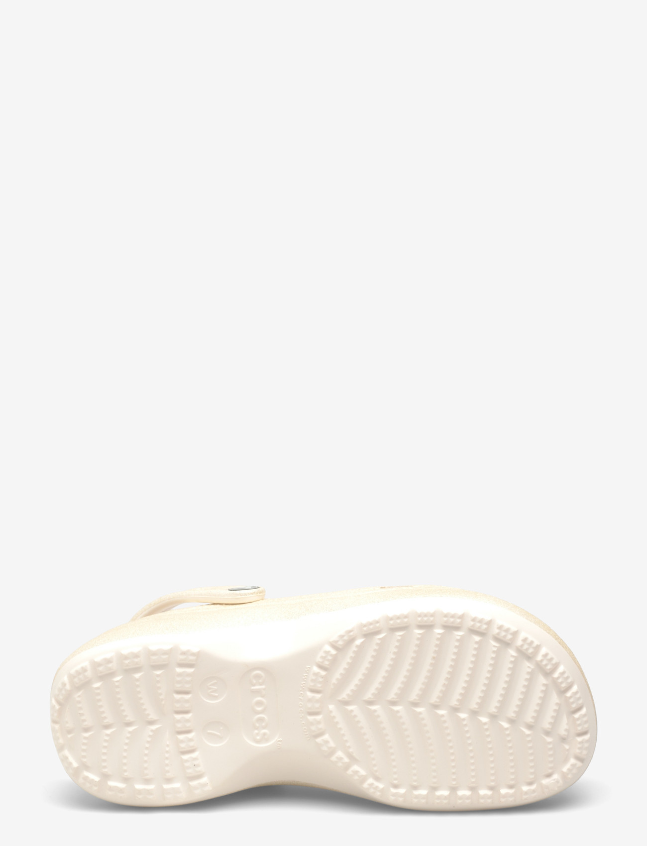 Crocs - Classic Platform Glitter ClogW - platformsandaler - chalk - 4