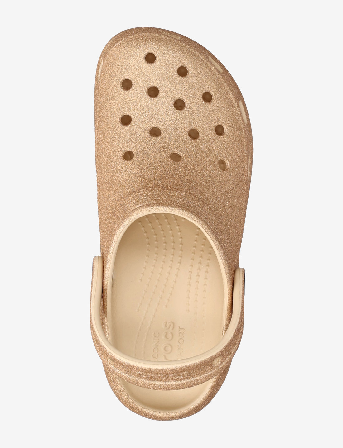 Metallic rose gold crocs sales