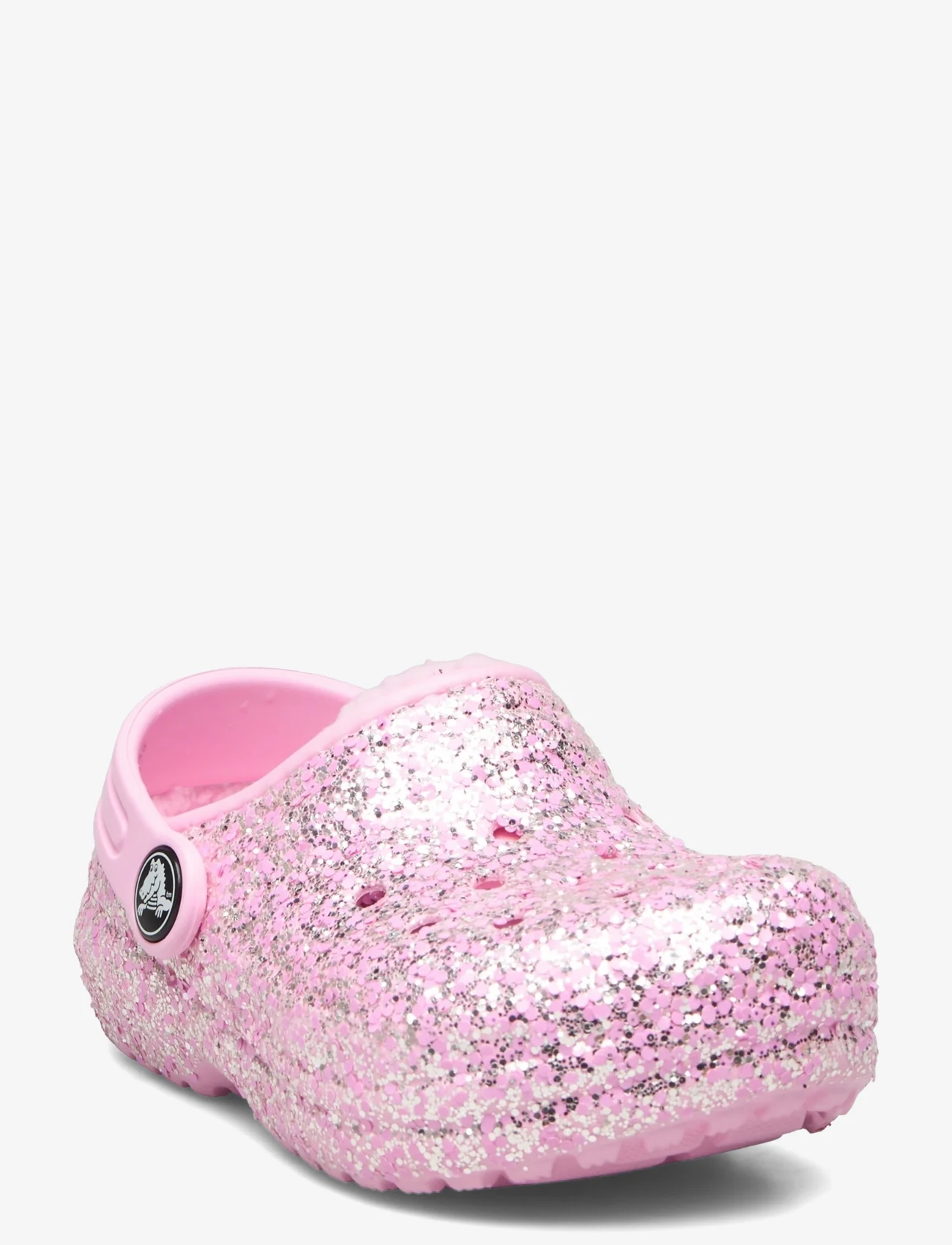 Crocs - Classic Lined Glitter Clog T - vasaros pasiūlymai - flamingo - 0