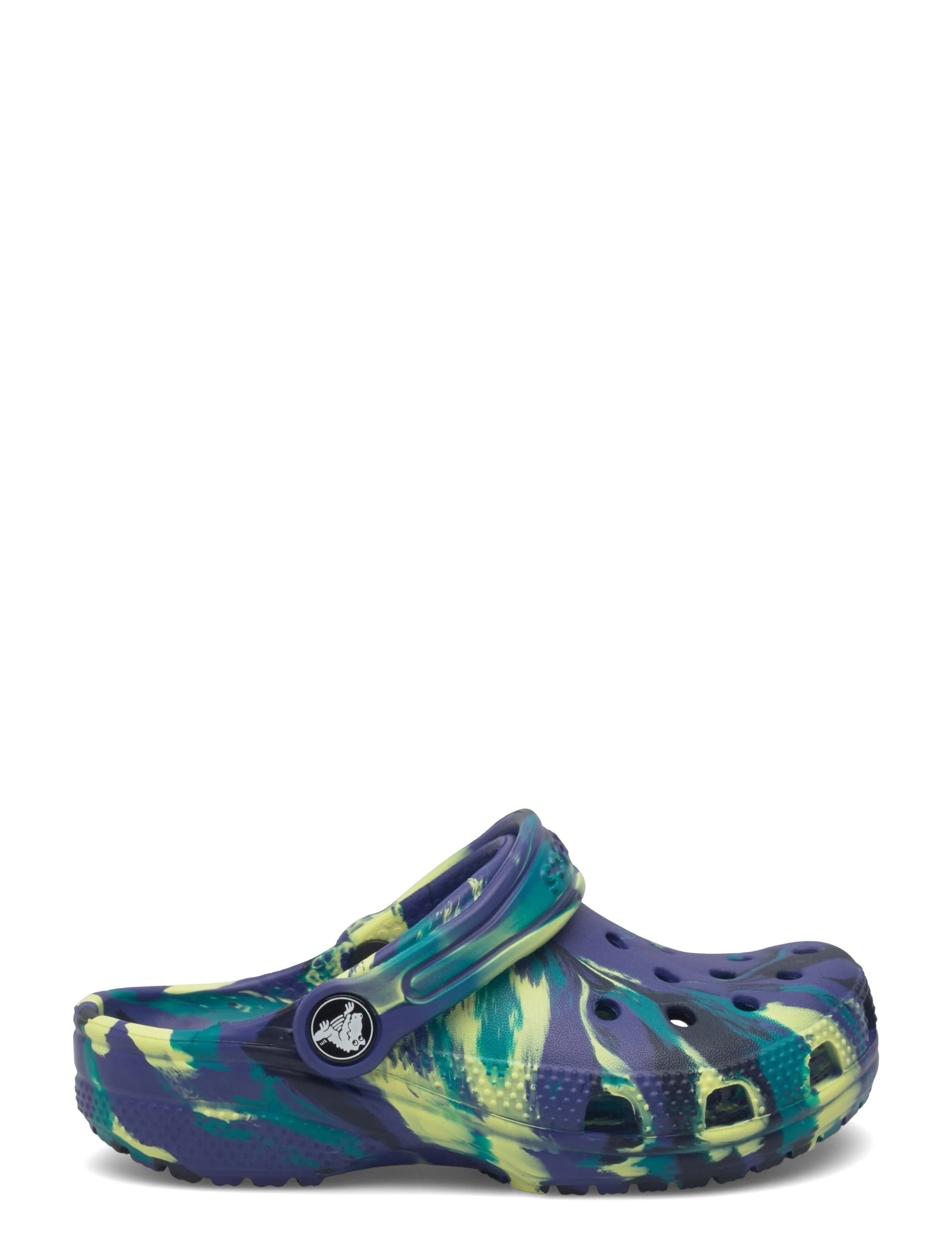 Crocs - Classic Marbled Clog K - clogs - navy/turbo teal - 1