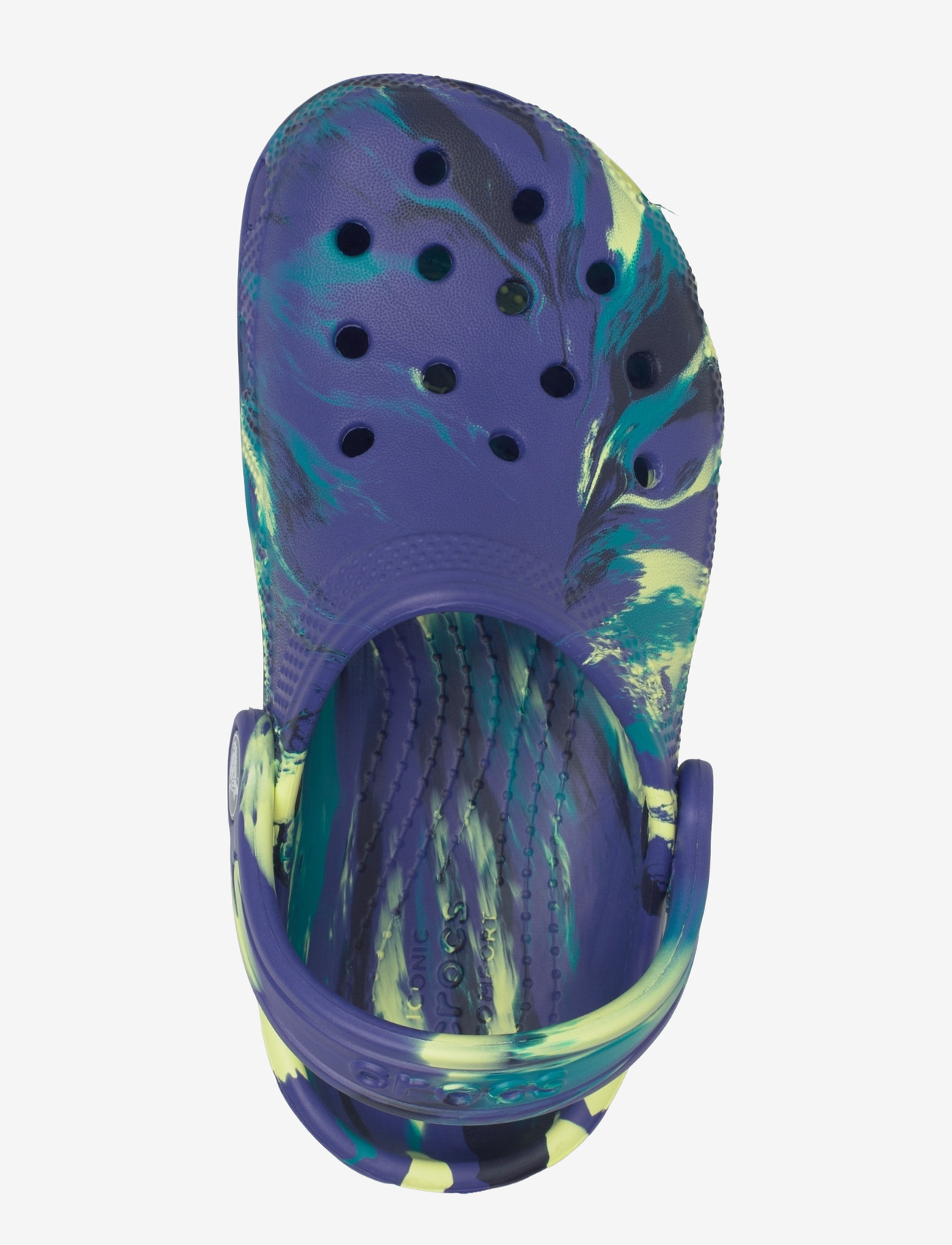 Crocs - Classic Marbled Clog K - clogs - navy/turbo teal - 3