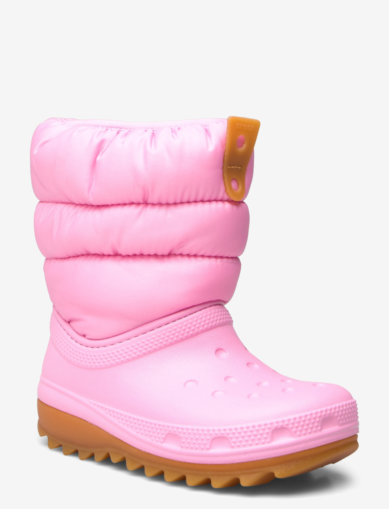 Crocs - Classic Neo Puff Boot T - herbstschuhe - pink tweed/gum - 0