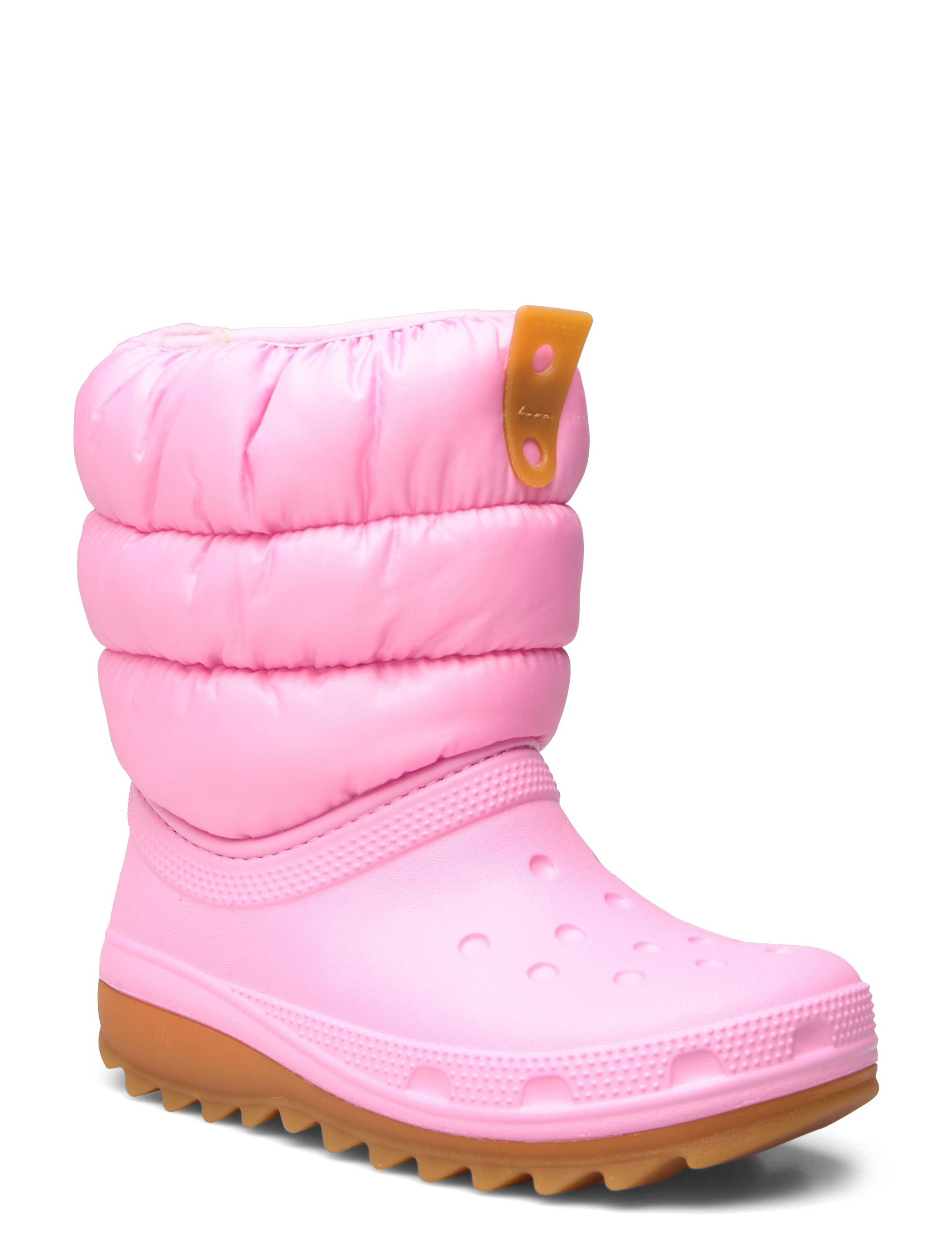 Crocs Classic Neo Puff Boot K, 34/35, Pink, Vinterstøvler > Vinterstøvler Pull On, Børn