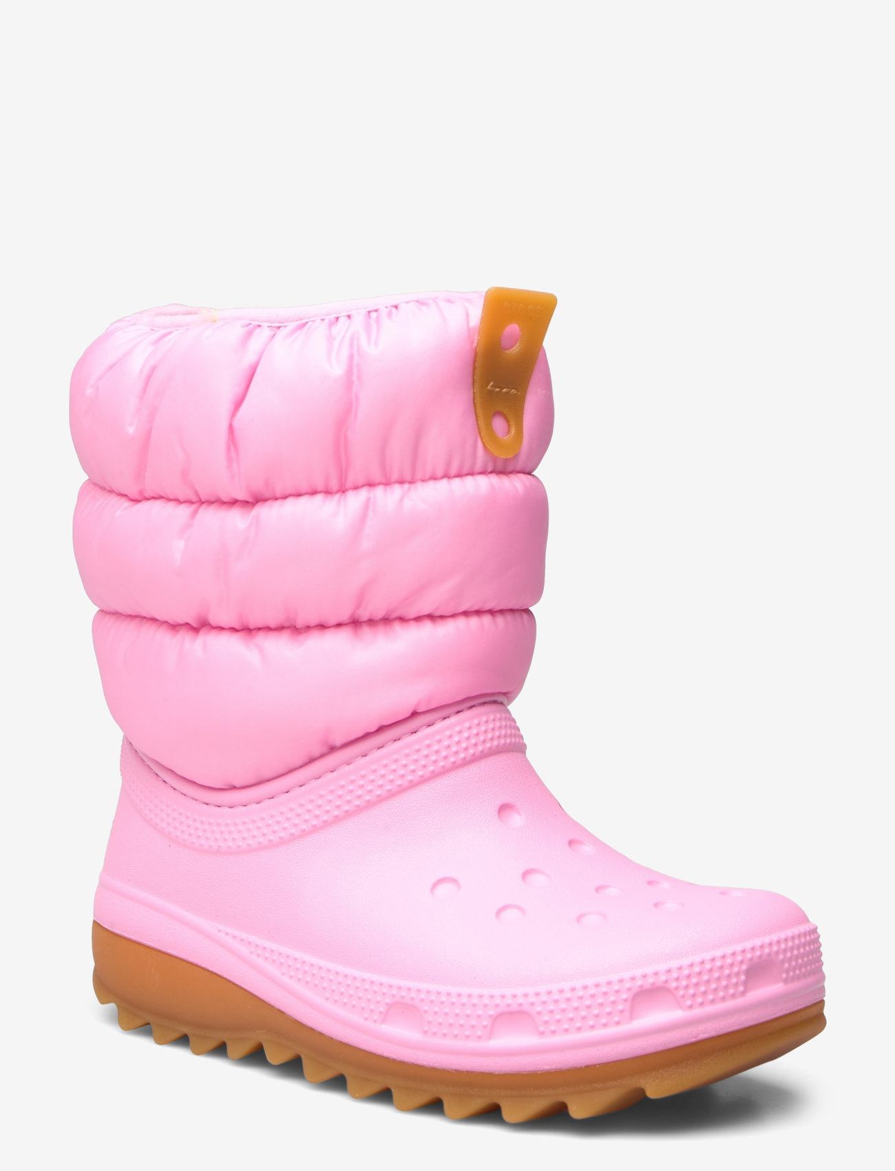 Crocs - Classic Neo Puff Boot K - sügisjalanõud - pink tweed/gum - 0