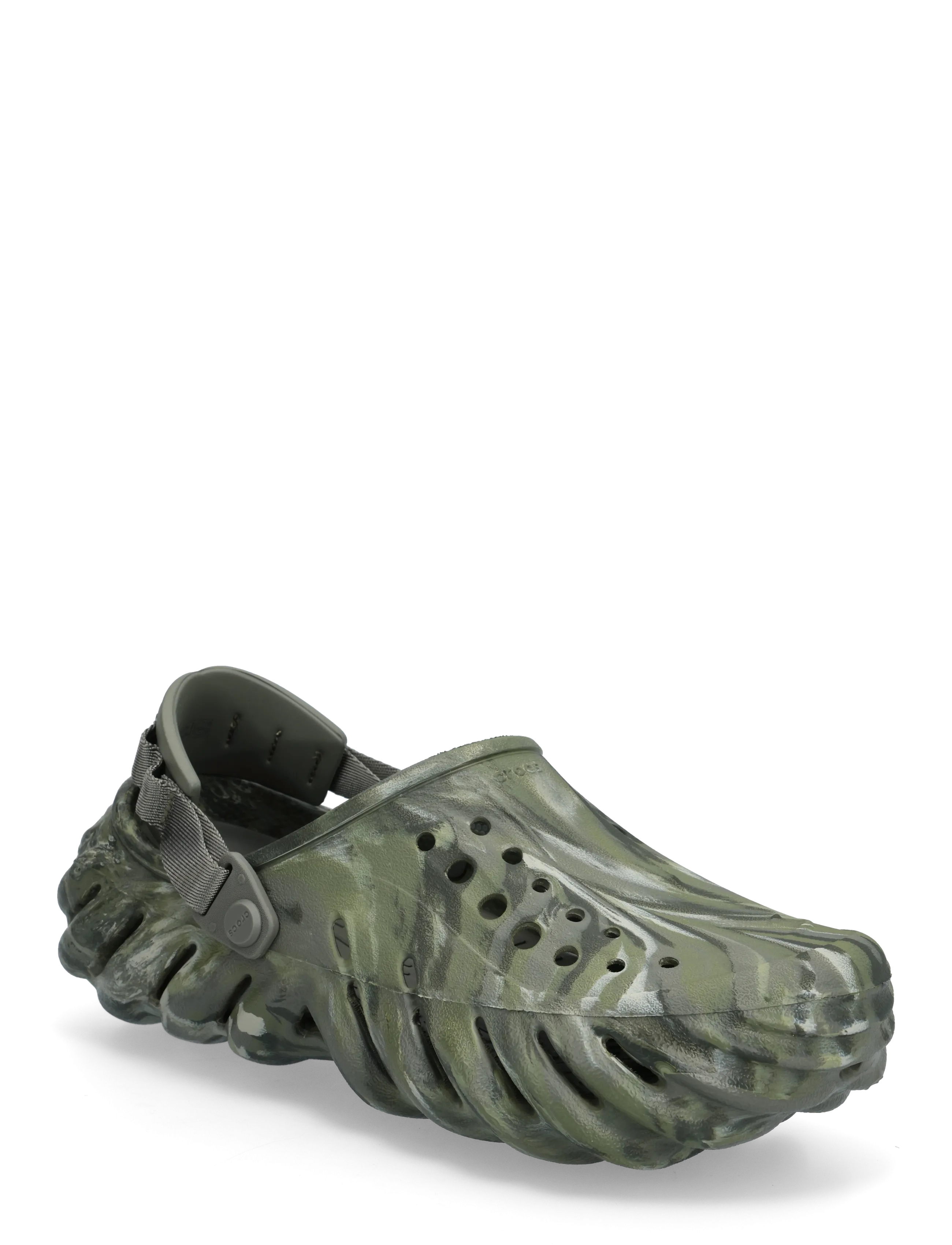 Crocs Echo Marbled Clog - Tänavastiil - DUSTY OLIVE/MULTI / green