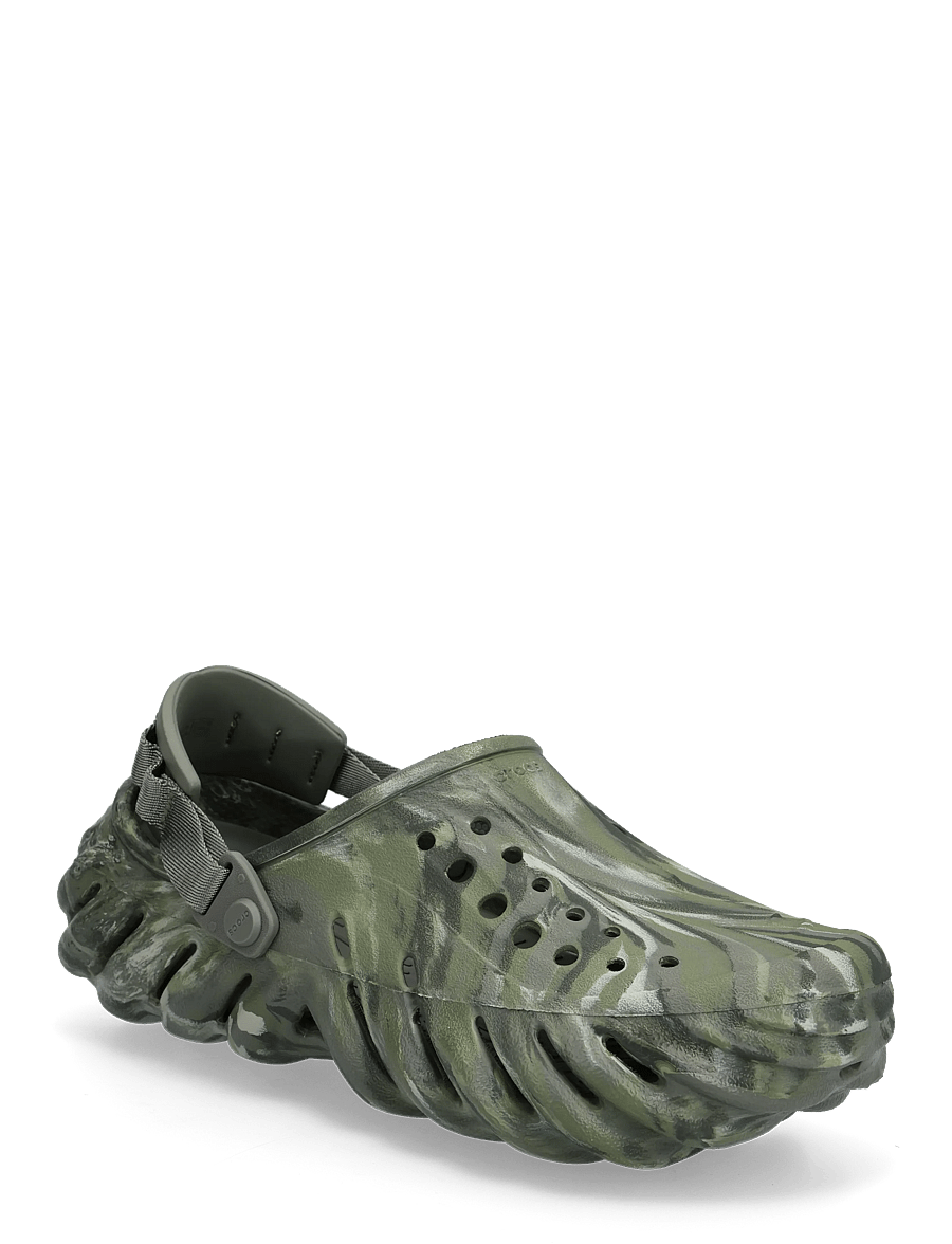 Crocs - Echo Marbled Clog - pantoletten & clogs - dusty olive/multi - 0