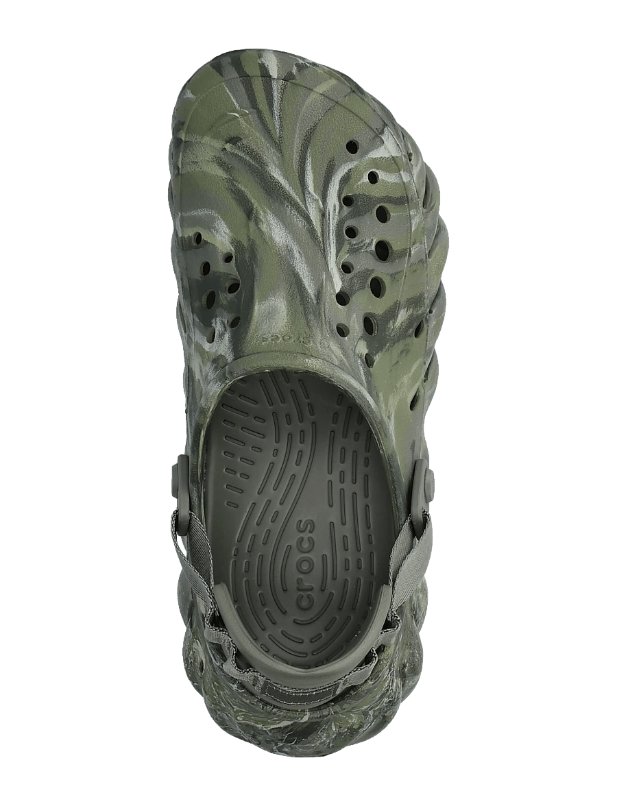 Crocs - Echo Marbled Clog - pantoletten & clogs - dusty olive/multi - 3