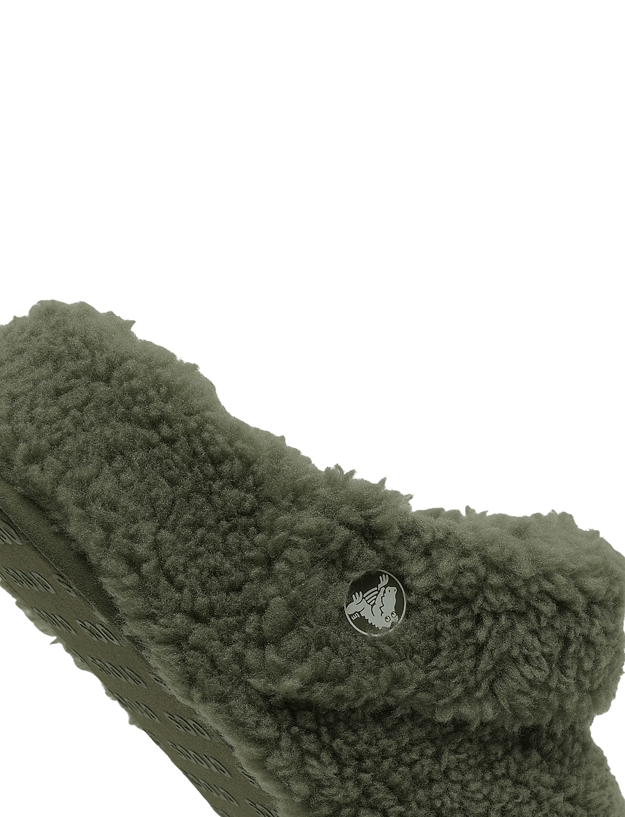 Crocs - Classic Cozzzy Slipper - hverdags stil - army green - 5