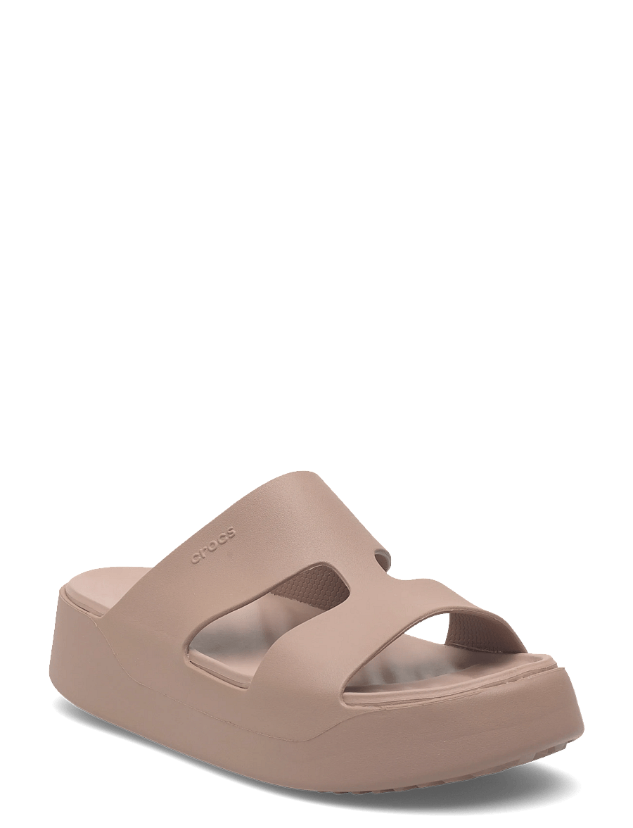 Crocs - Getaway Platform H-Strap - platformsandaler - latte - 0