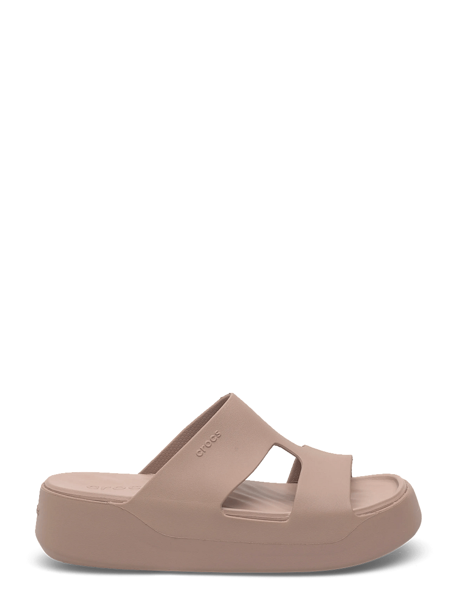 Crocs - Getaway Platform H-Strap - platformsandaler - latte - 1