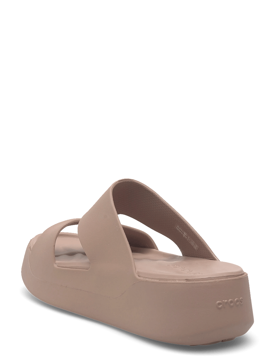 Crocs - Getaway Platform H-Strap - platformsandaler - latte - 2