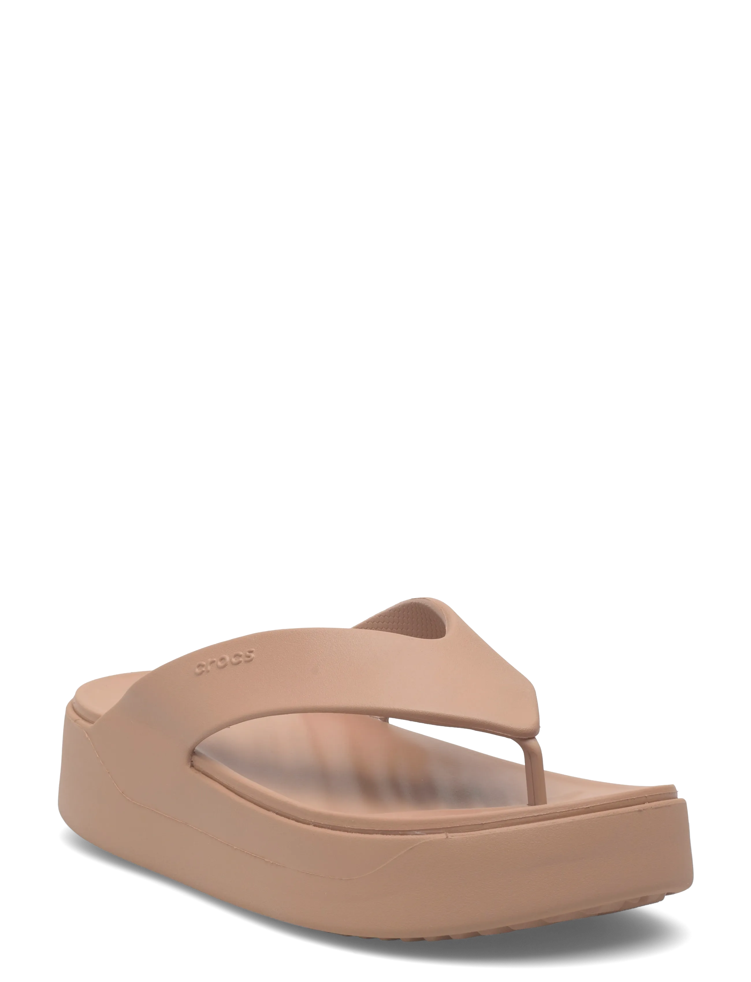 Crocs Getaway Platform Flip - Jalanõud - MILK CHOCOLATE / beige