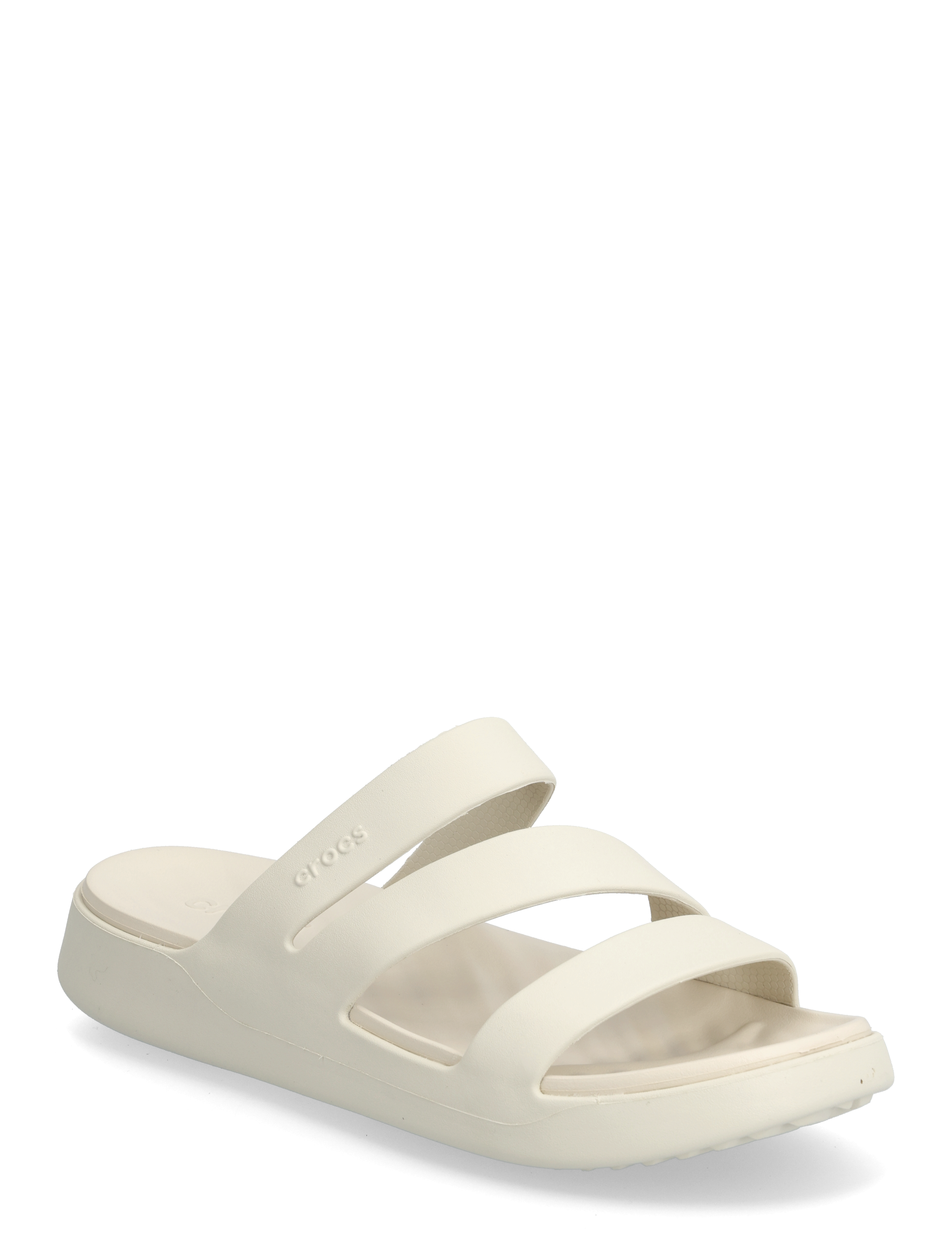 Crocs Getaway Strappy - Basseiniplätud - STUCCO / cream