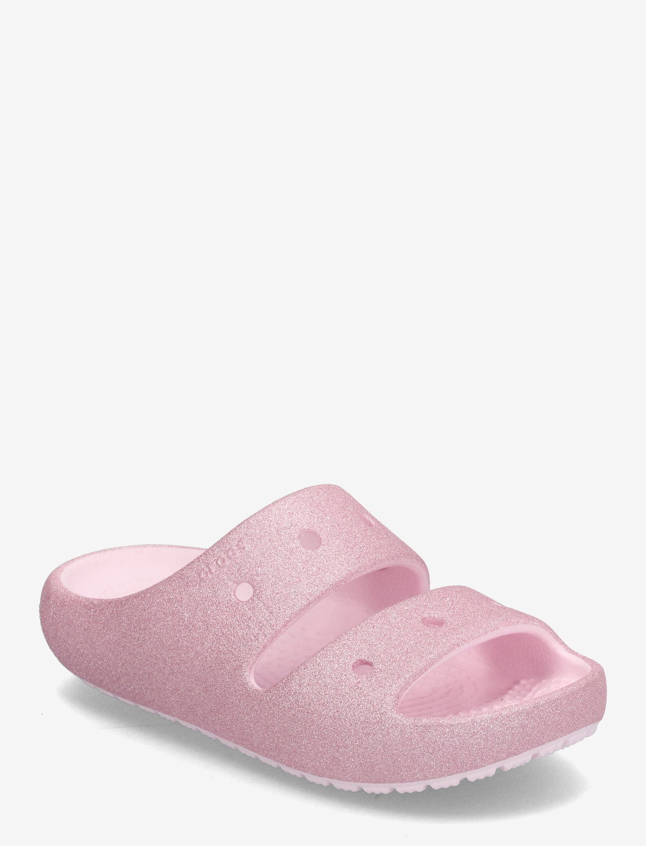 Crocs - Classic Glitter Sandal v2 K - clogs - pink milk - 0