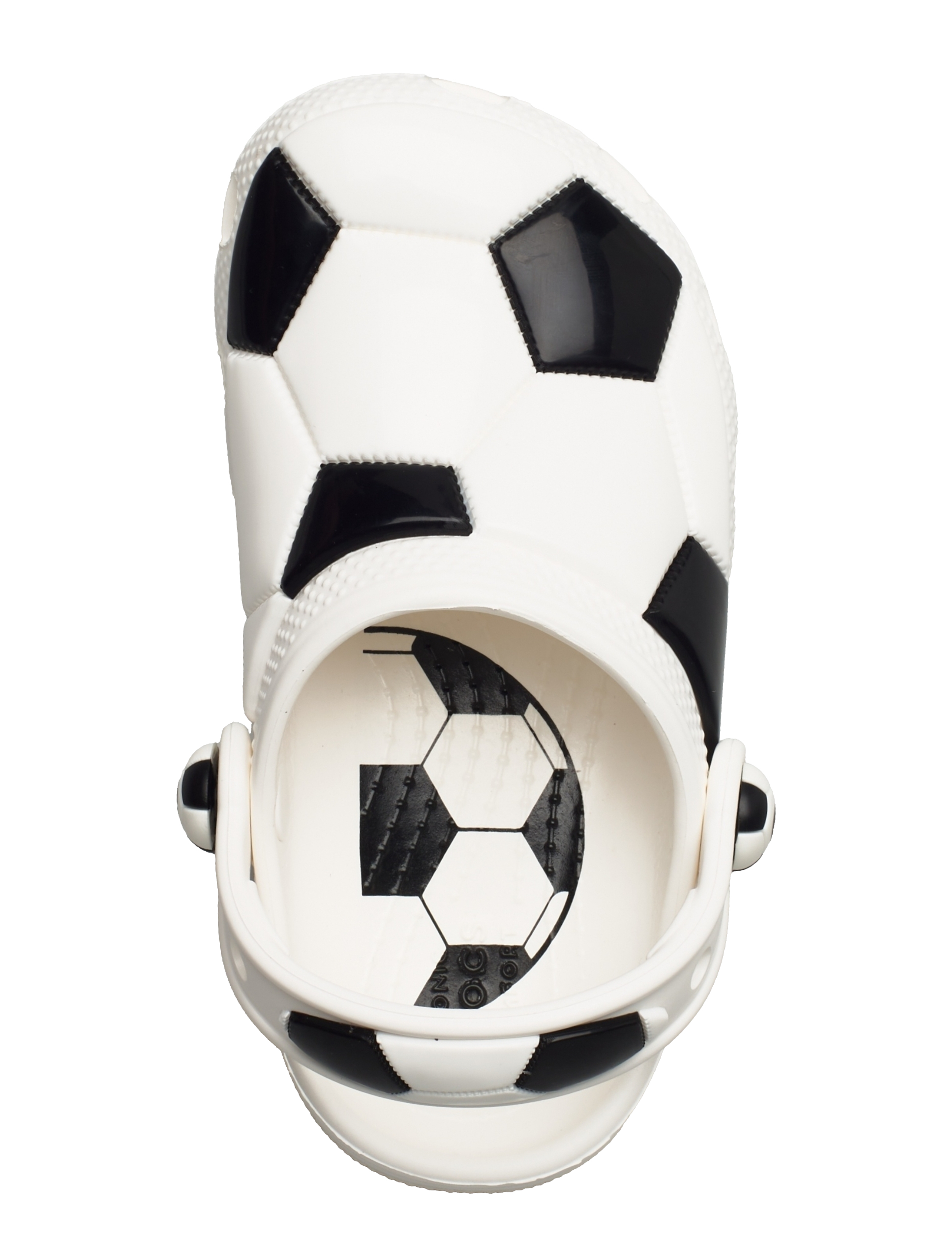Crocs - Classic Soccer Ball Clog T - tupeles - white/black - 3