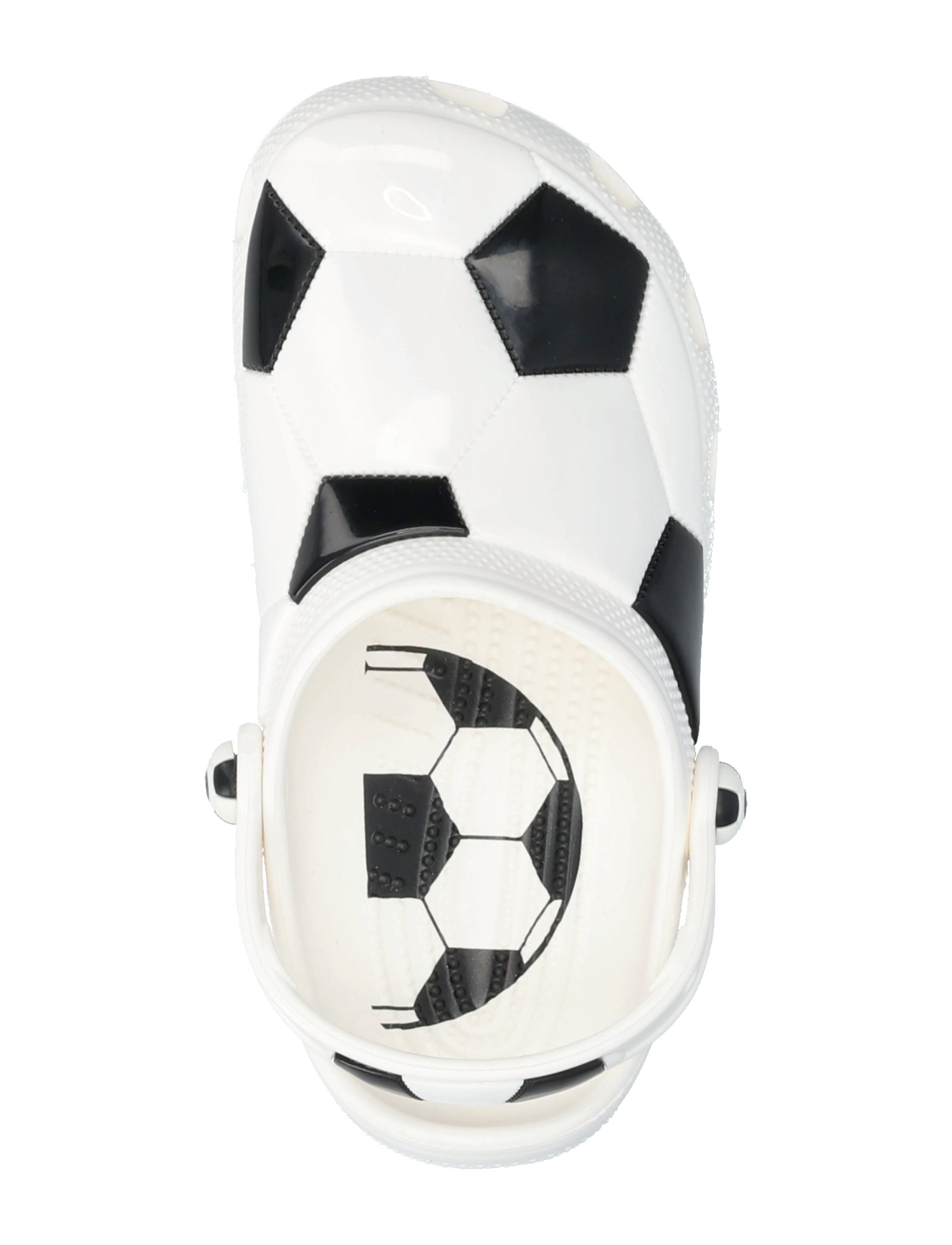 Crocs - Classic Soccer Ball Clog K - klumpės - white/black - 3