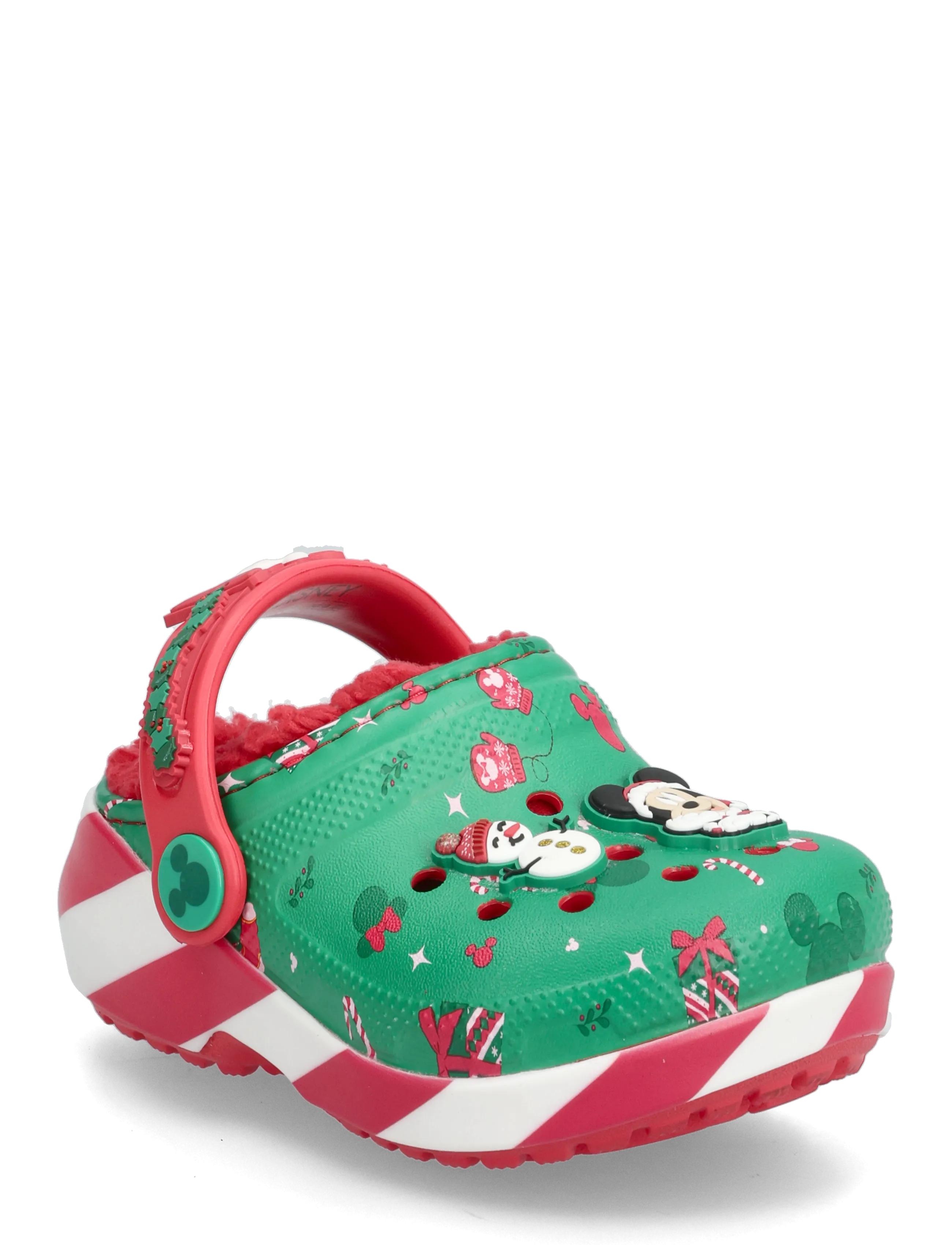 Crocs Mickey Xmas Lined Cls Clg T, 20-21, Green, Sko > Tøfler Og Indendørssko, Børn