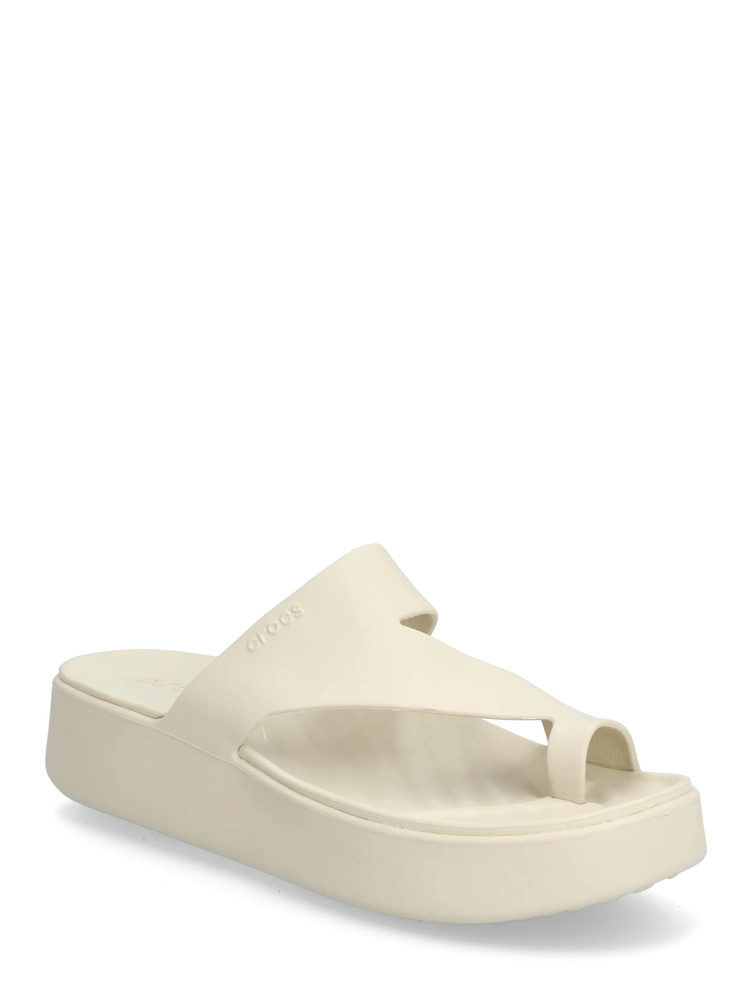 CROCS Getaway Platform Toe Loop Beige - 37/38 - Damen