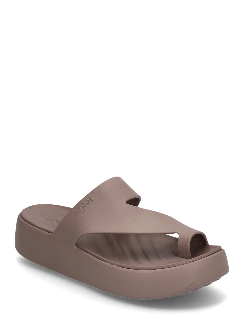 Crocs - Getaway Platform Toe Loop - plateau-sandalen - truffle - 0