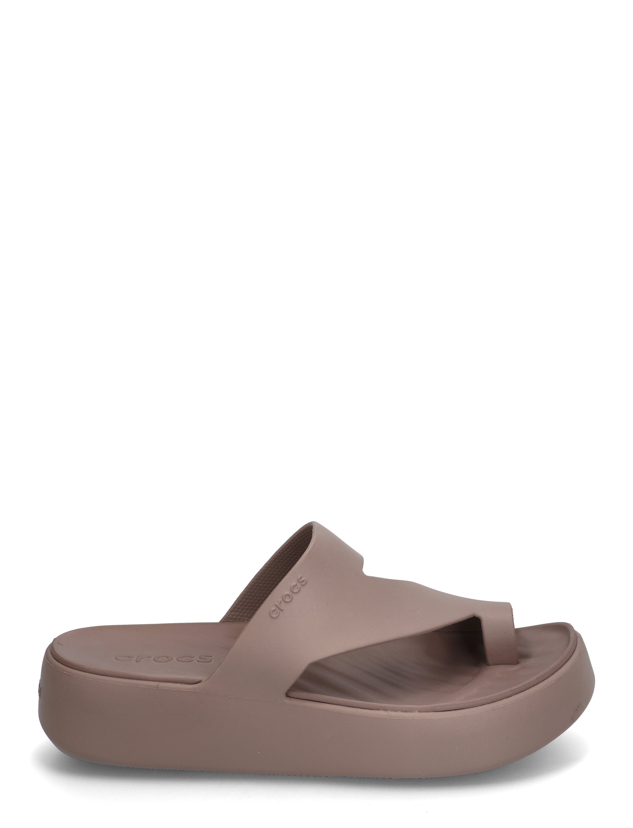 Crocs - Getaway Platform Toe Loop - plateau-sandalen - truffle - 1
