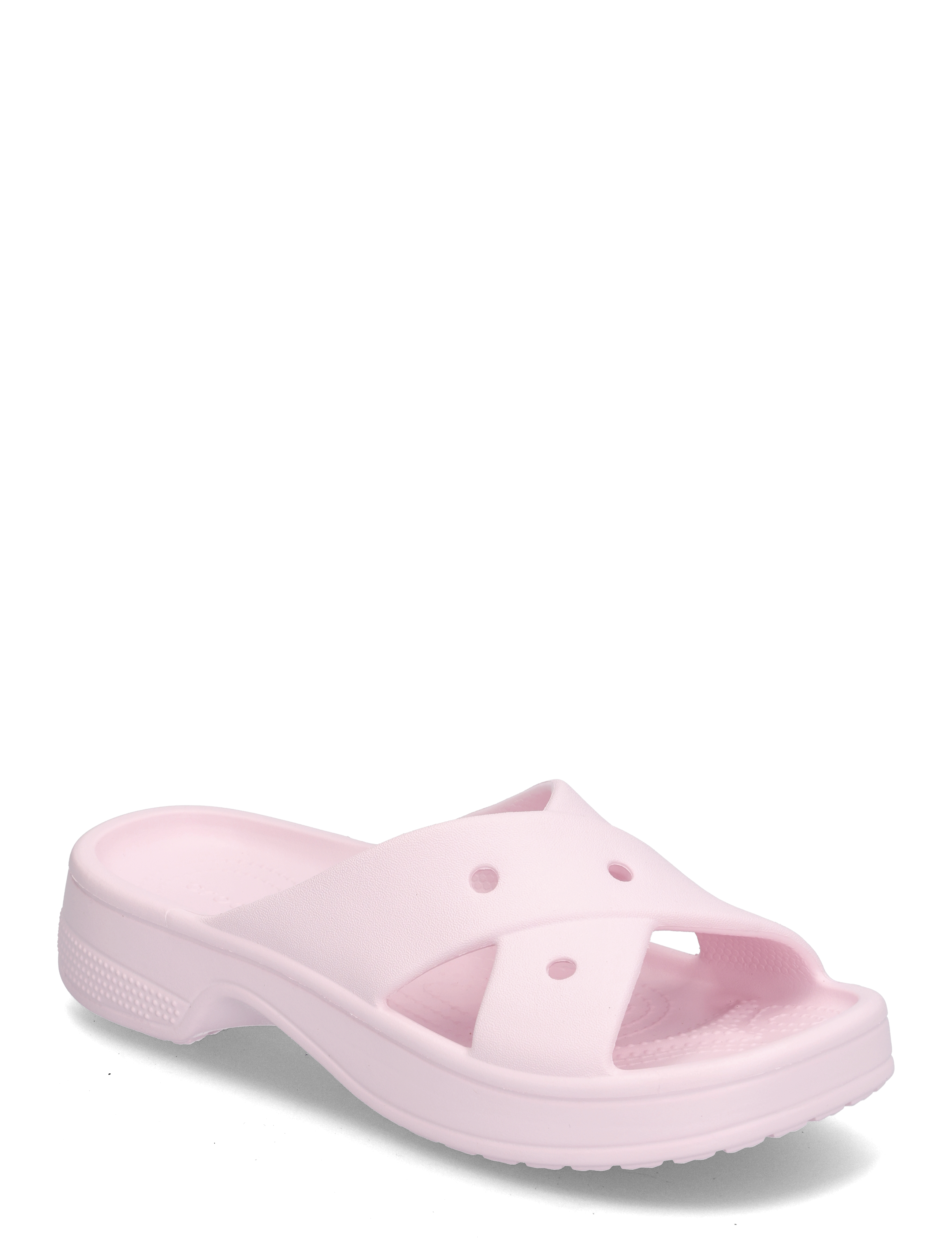 Crocs Cl Womens Cross Strap - Basseiniplätud - PINK MILK / pink/rose
