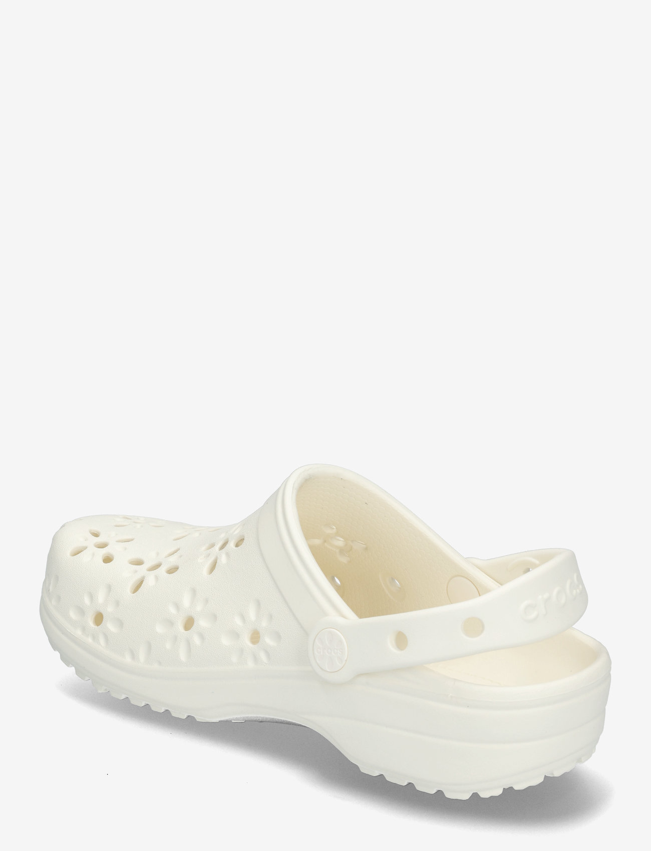 Crocs - Classic Floral Cut Out Clog - flache pantoletten - chalk - 2