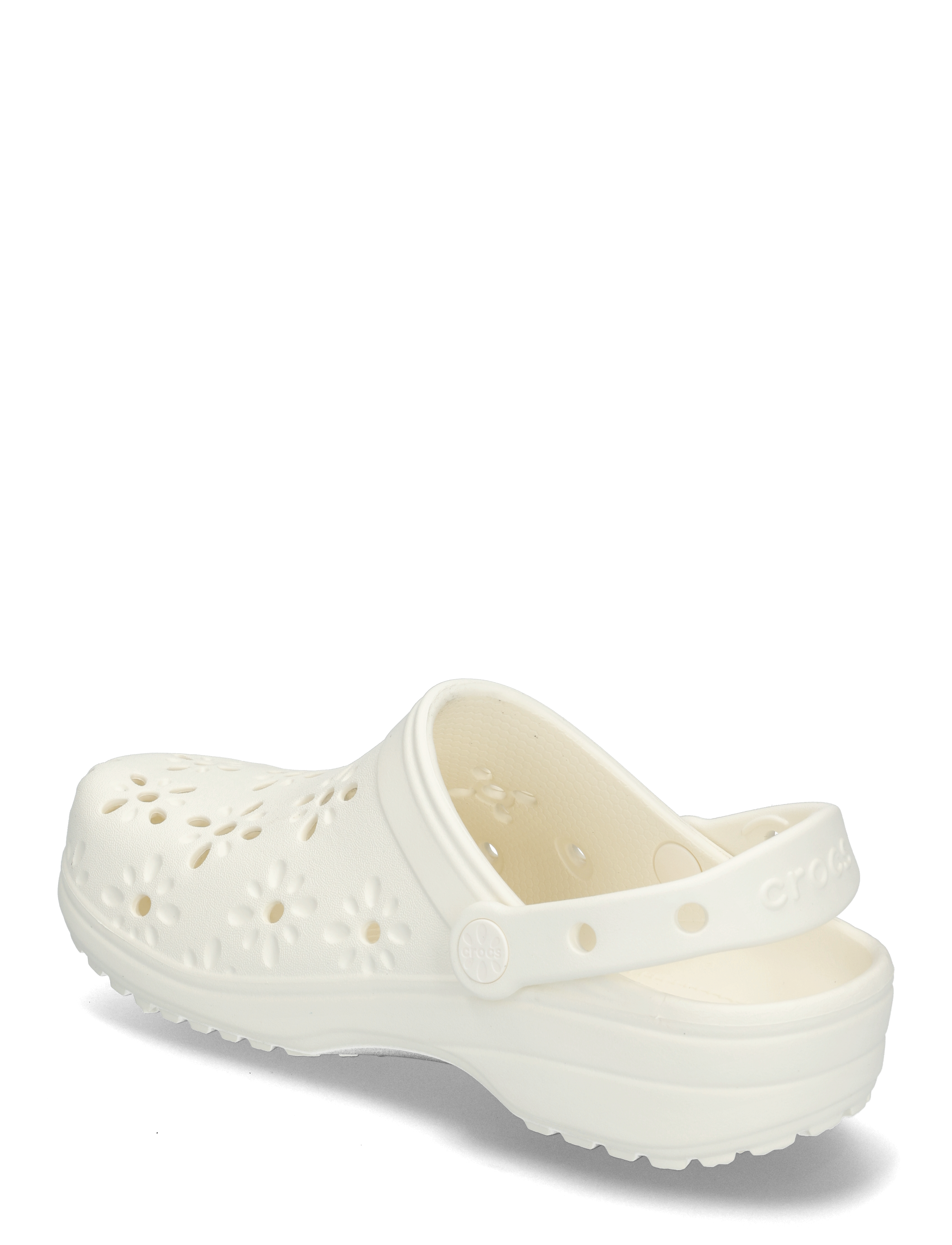 Crocs - Classic Floral Cut Out Clog - platta mules - chalk - 2