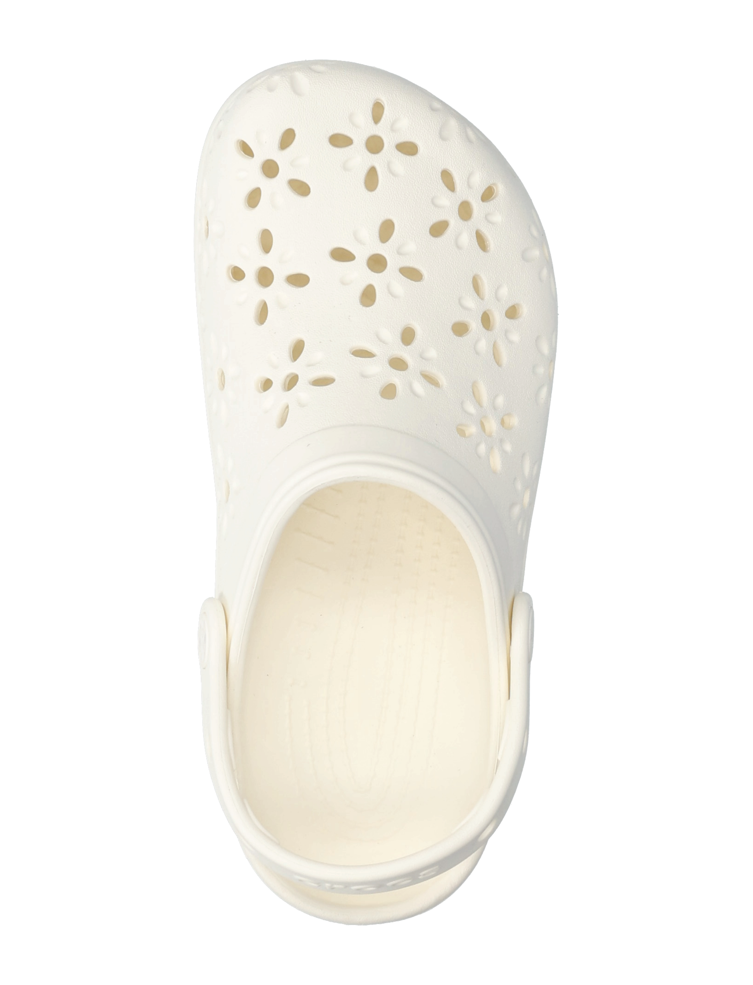 Crocs - Classic Floral Cut Out Clog - platta mules - chalk - 3