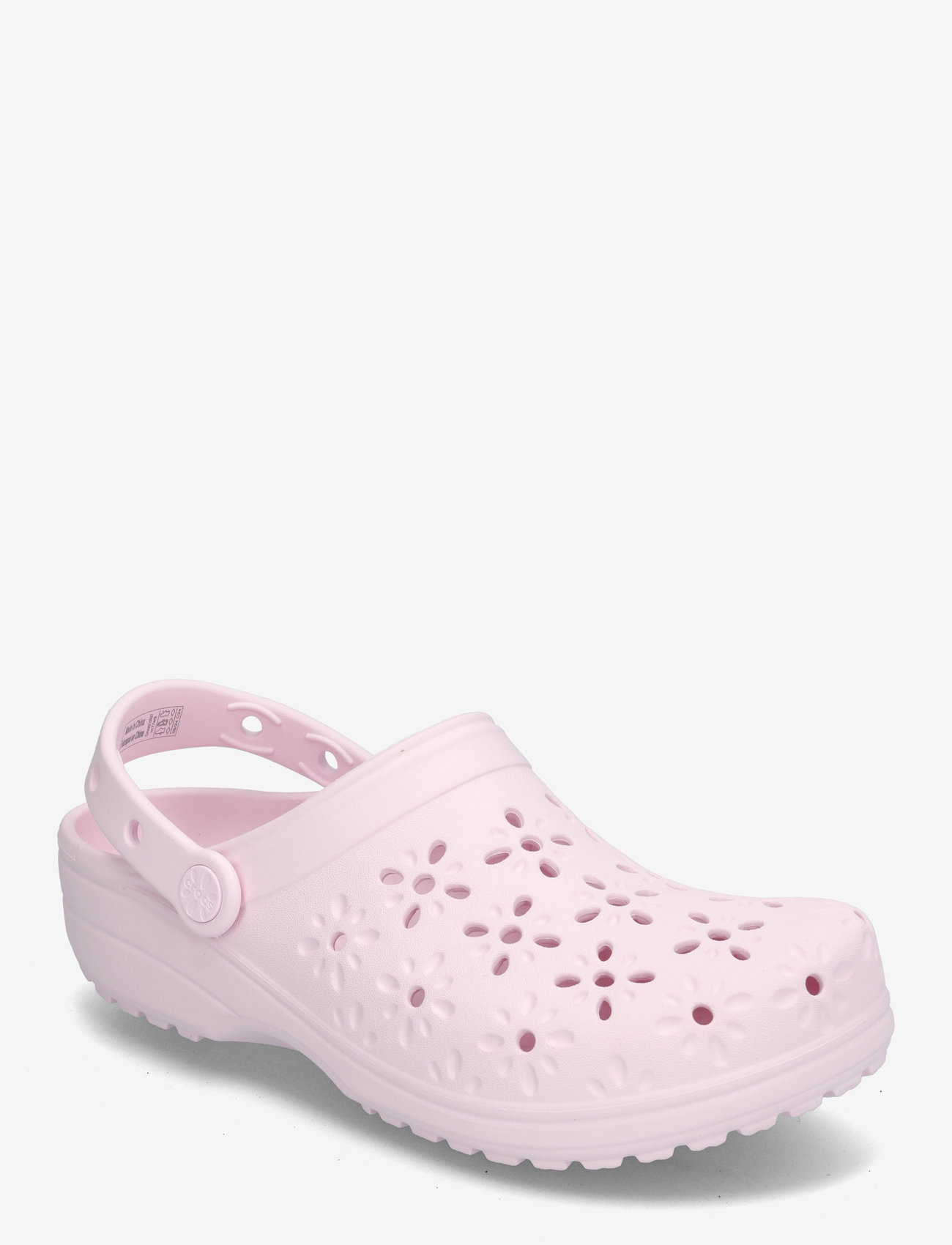 Crocs - Classic Floral Cut Out Clog - flade mules - pink milk - 0