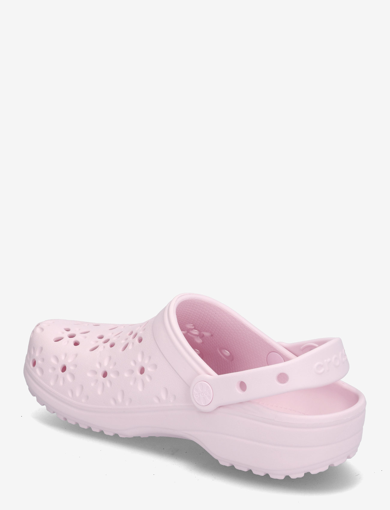 Crocs - Classic Floral Cut Out Clog - flade mules - pink milk - 2
